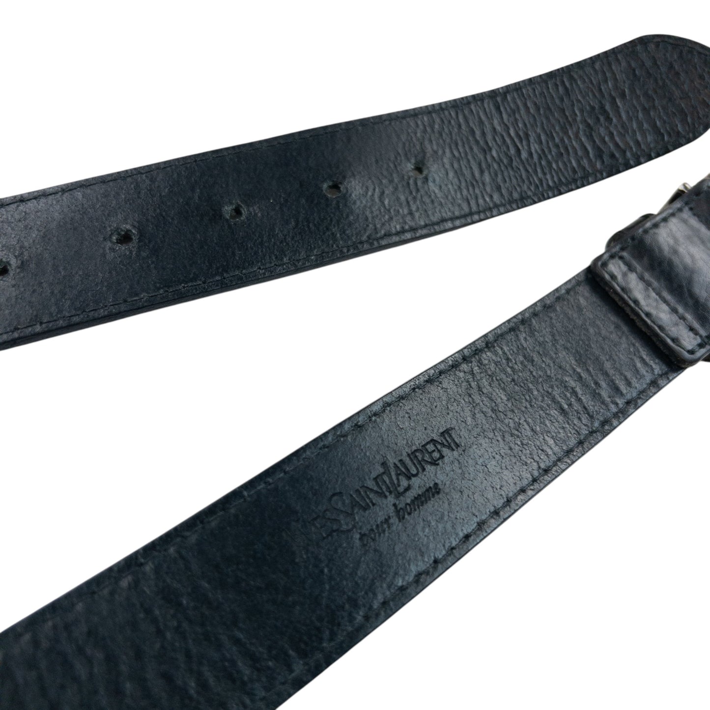 Vintage 2000s YSL Yves Saint Laurent Leather Belt Size M