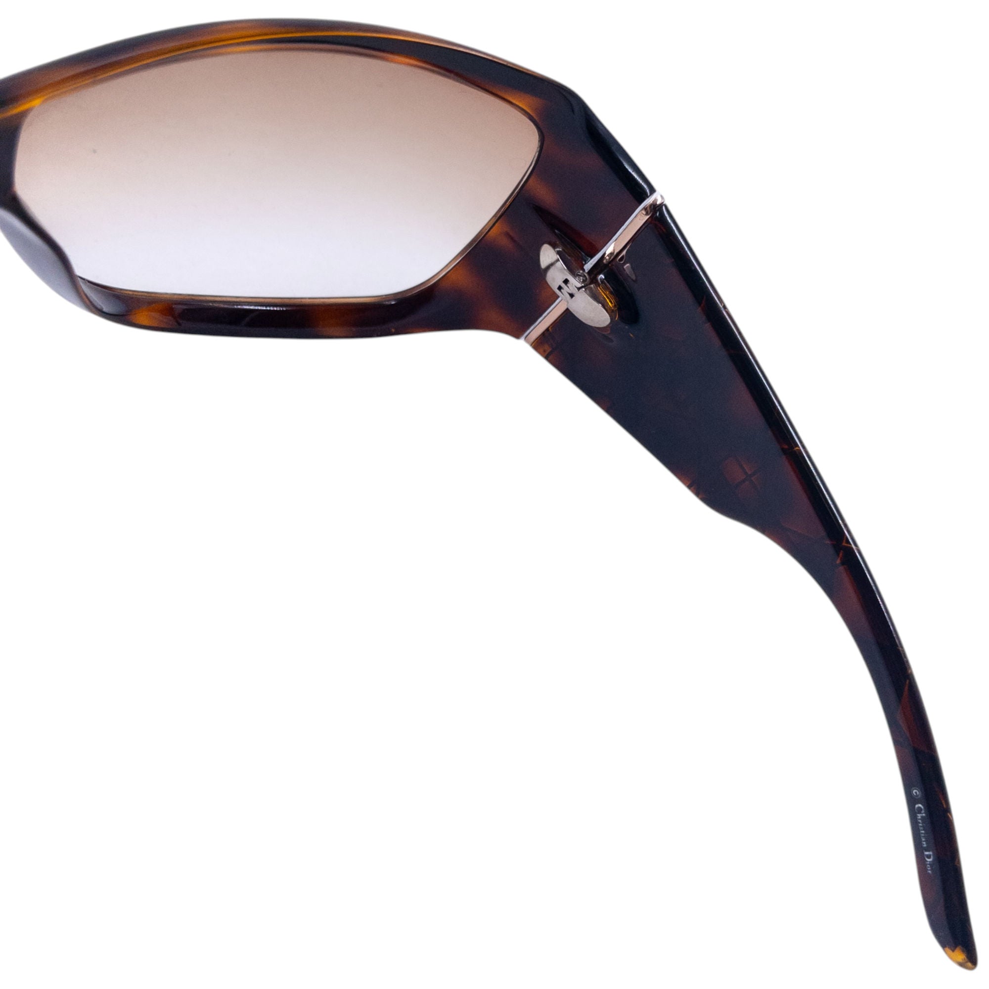 Vintage Dior Embossed Tortoise Shell Sunglasses