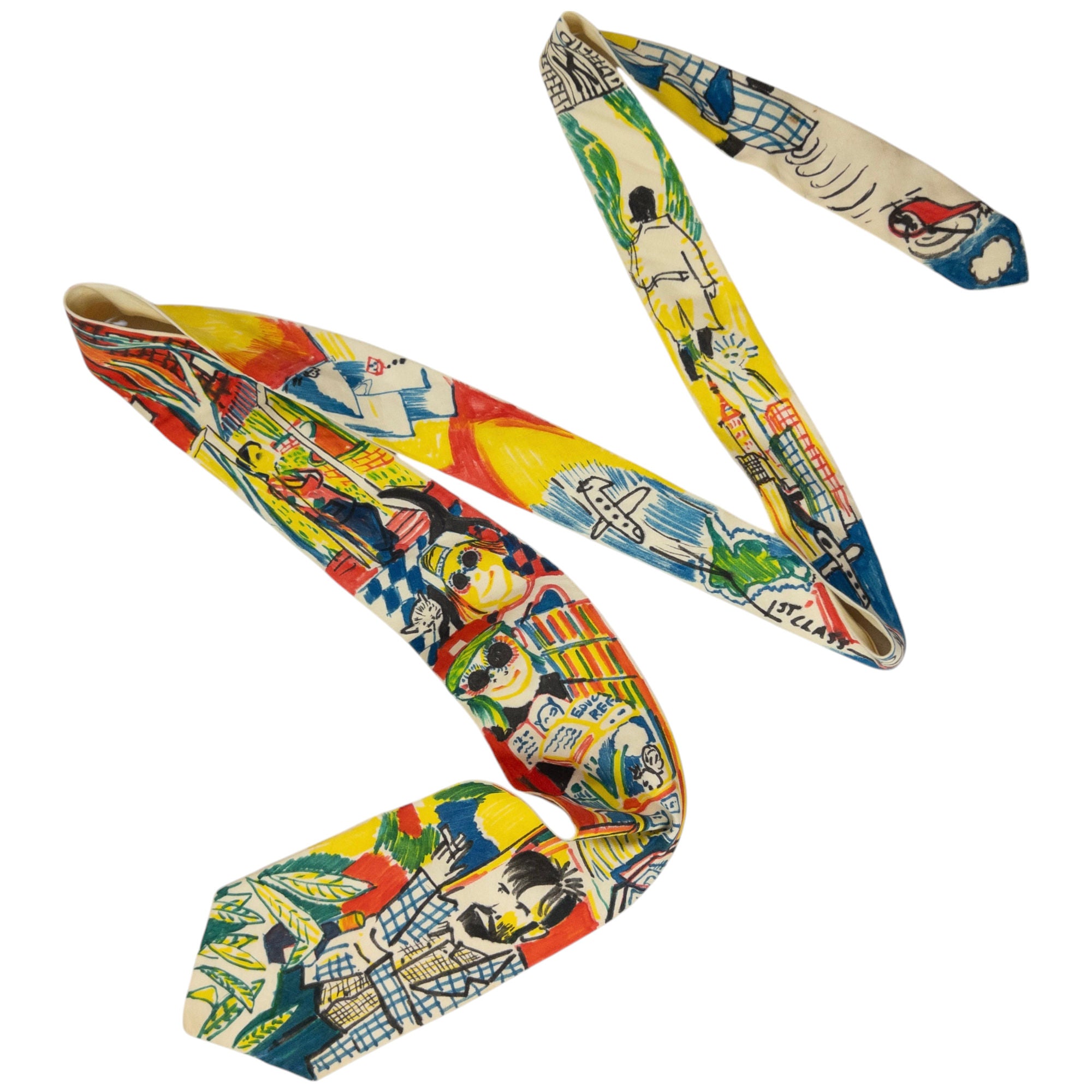 Vintage Issey Miyake Print Tie