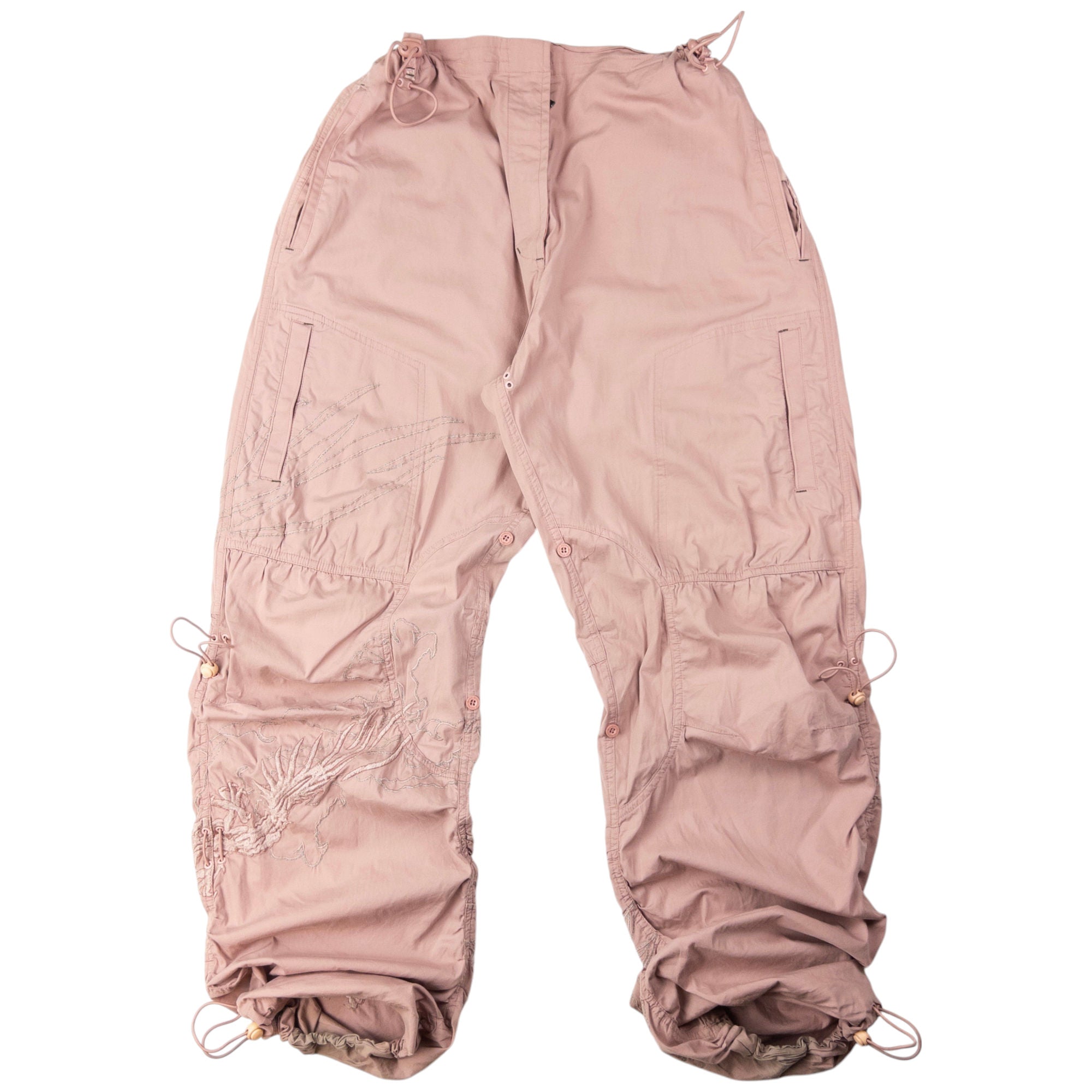 Vintage Maharishi 3M Reflective Embroidered Dragon Trousers Size W30