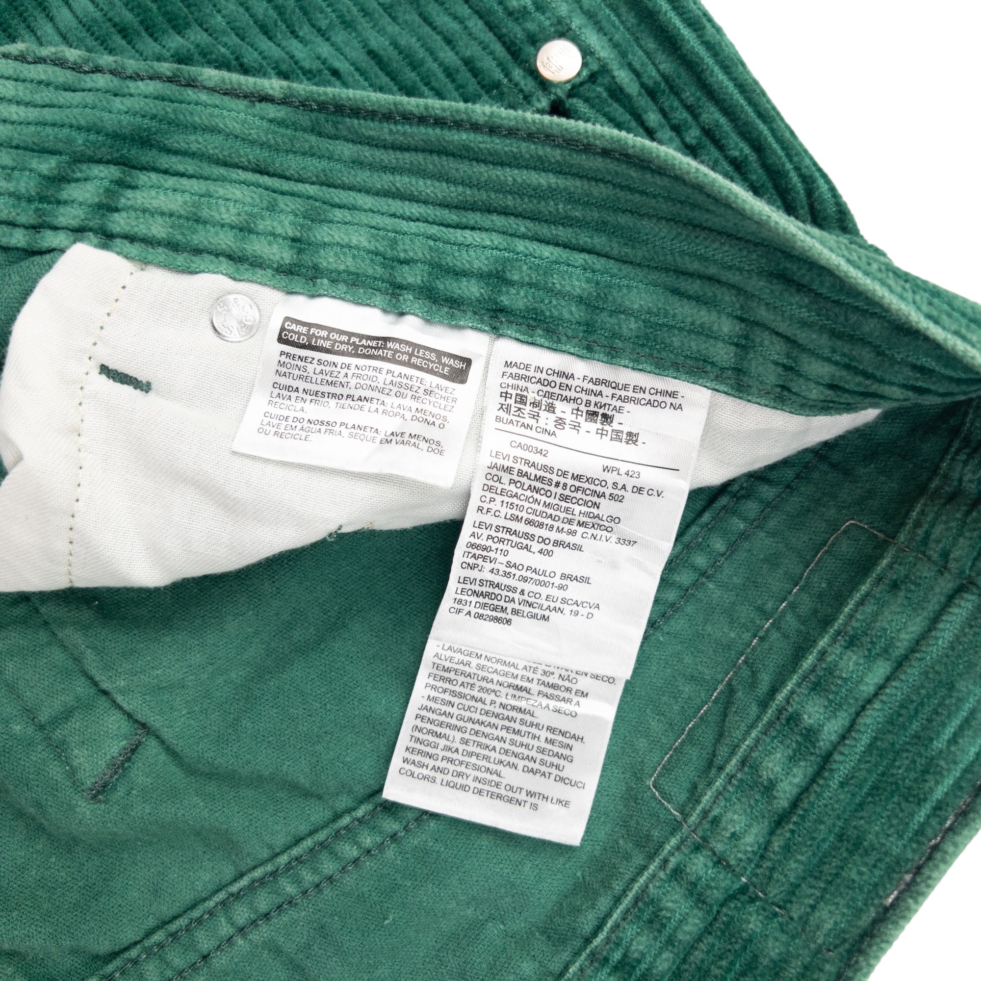 Vintage Levi's Silver Tab Baggy Corduroy Trousers Size W32