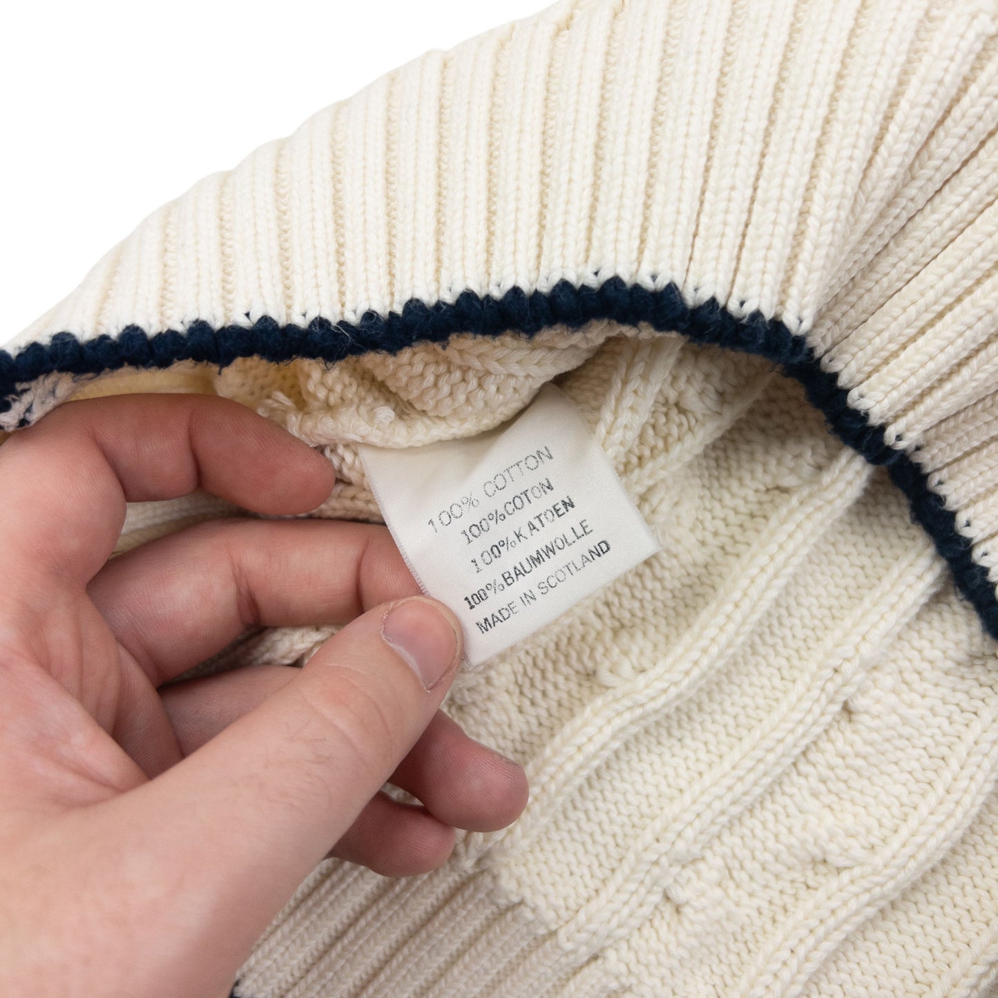 Vintage 90s Burberry Cable Knit Sweater Vest Size S