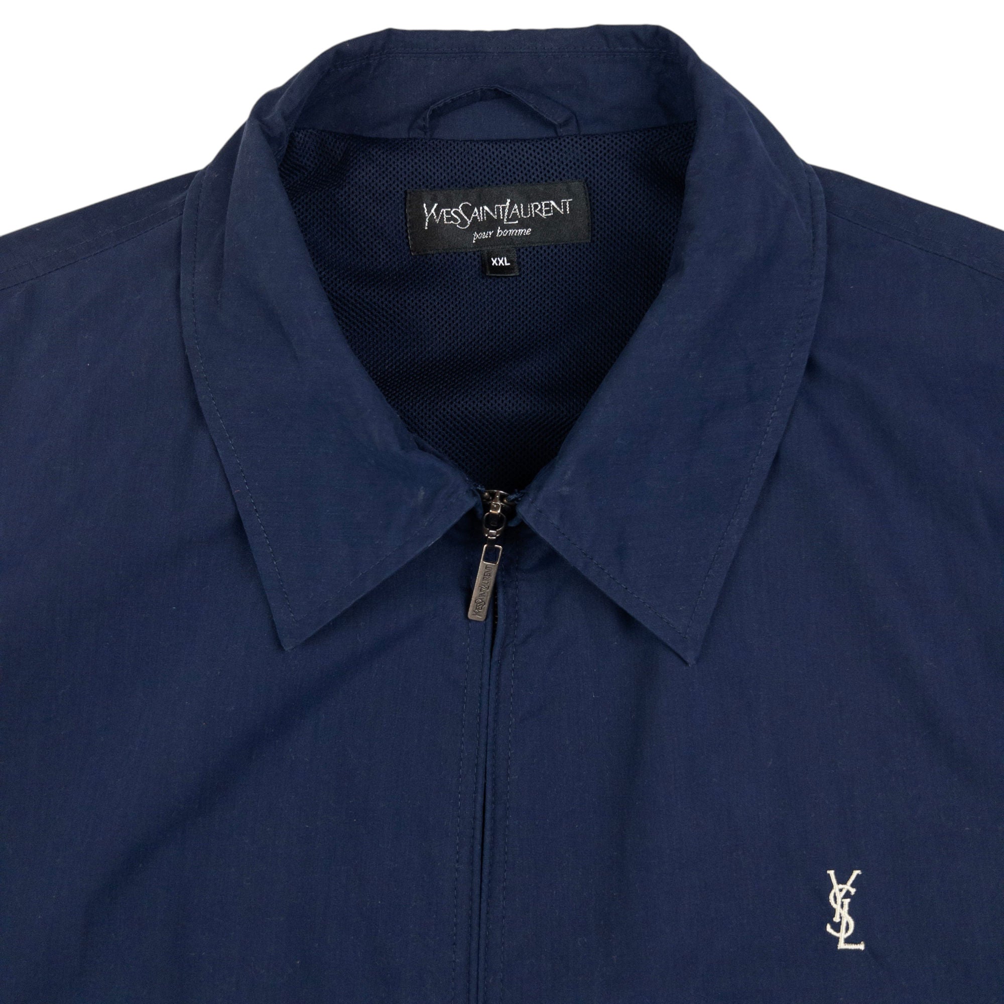Vintage YSL Yves Saint Laurent Zip Up Jacket Size XL