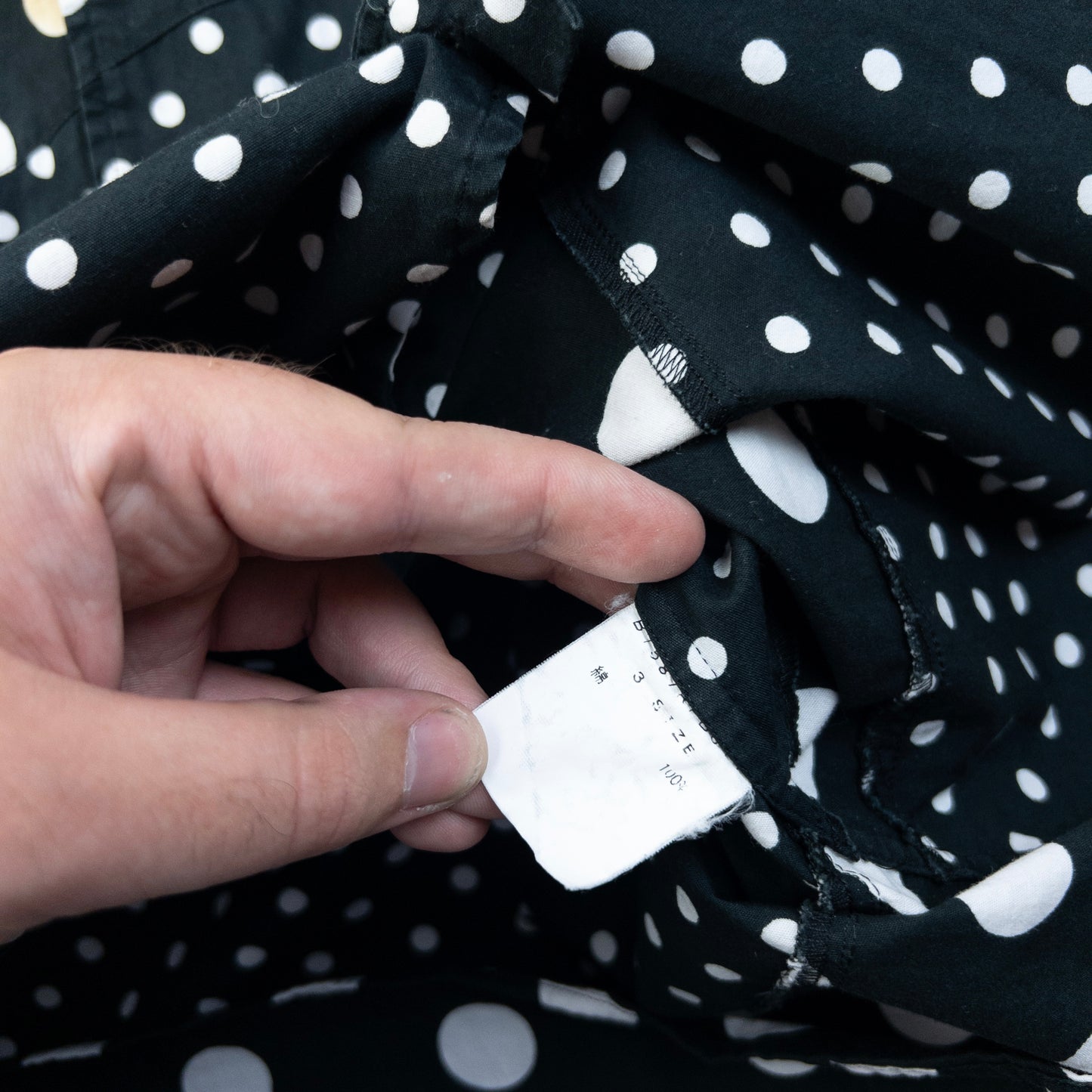 Vintage 2000s Frapbois By Issey Miyake Polka Dot Button Up Shirt Size S