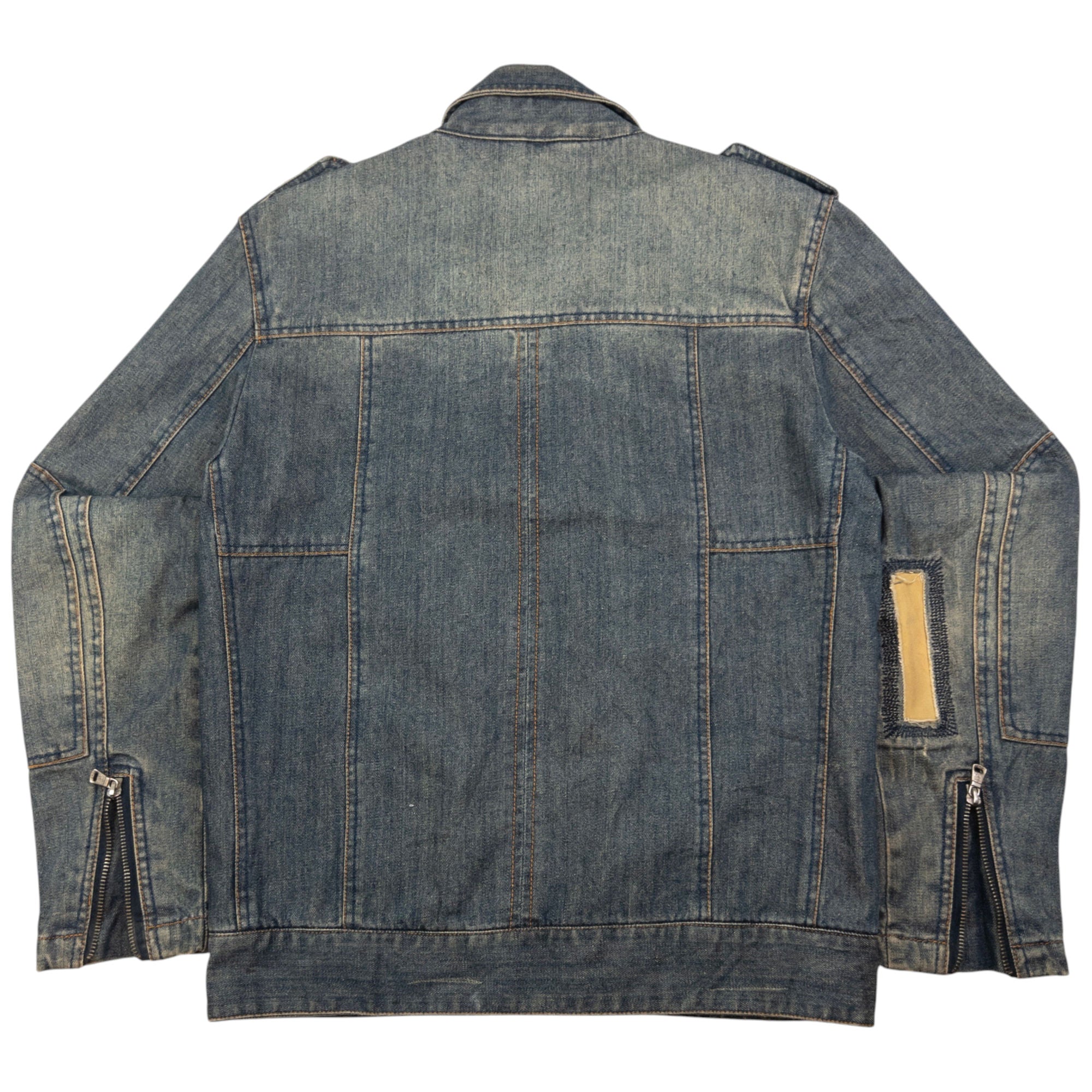 Vintage Dolce & Gabbana Zip Up Denim Jacket Size M