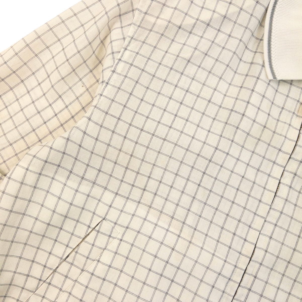 Vintage 90s YSL Yves Saint Laurent Checkered Harrington Jacket Size XS