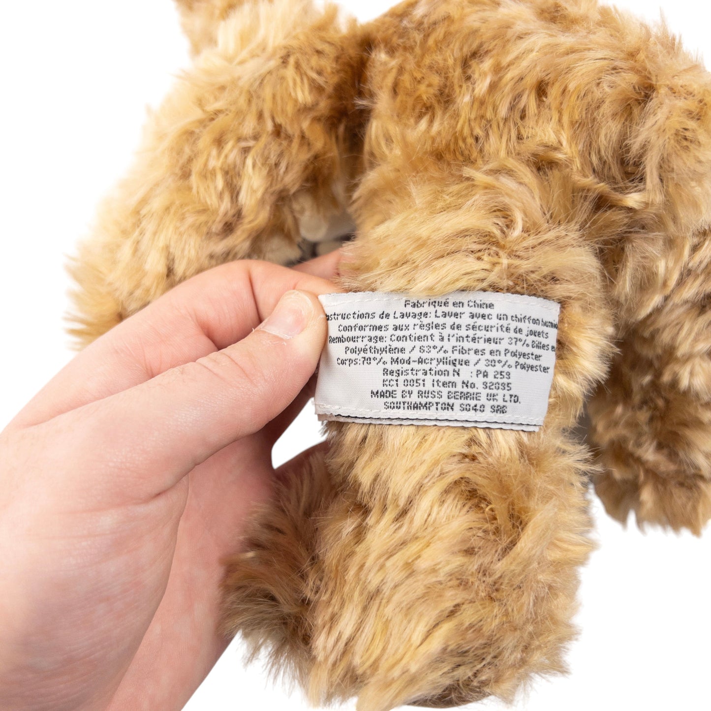 Vintage Burberry Nova Check Scarf Teddy Bear