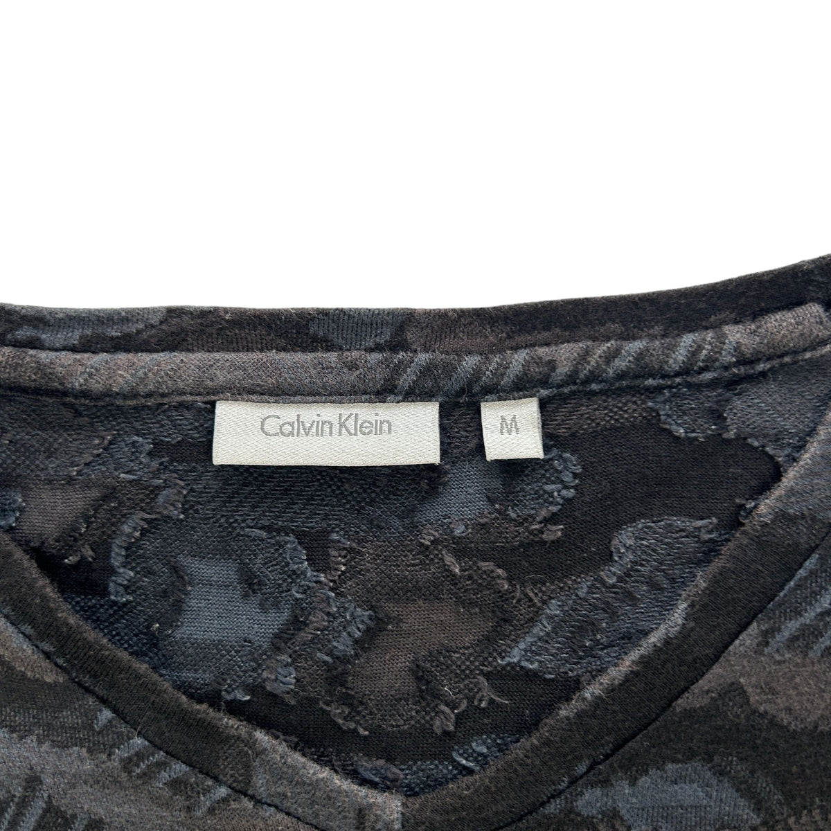 Vintage Calvin Klein Textured T Shirt Size S