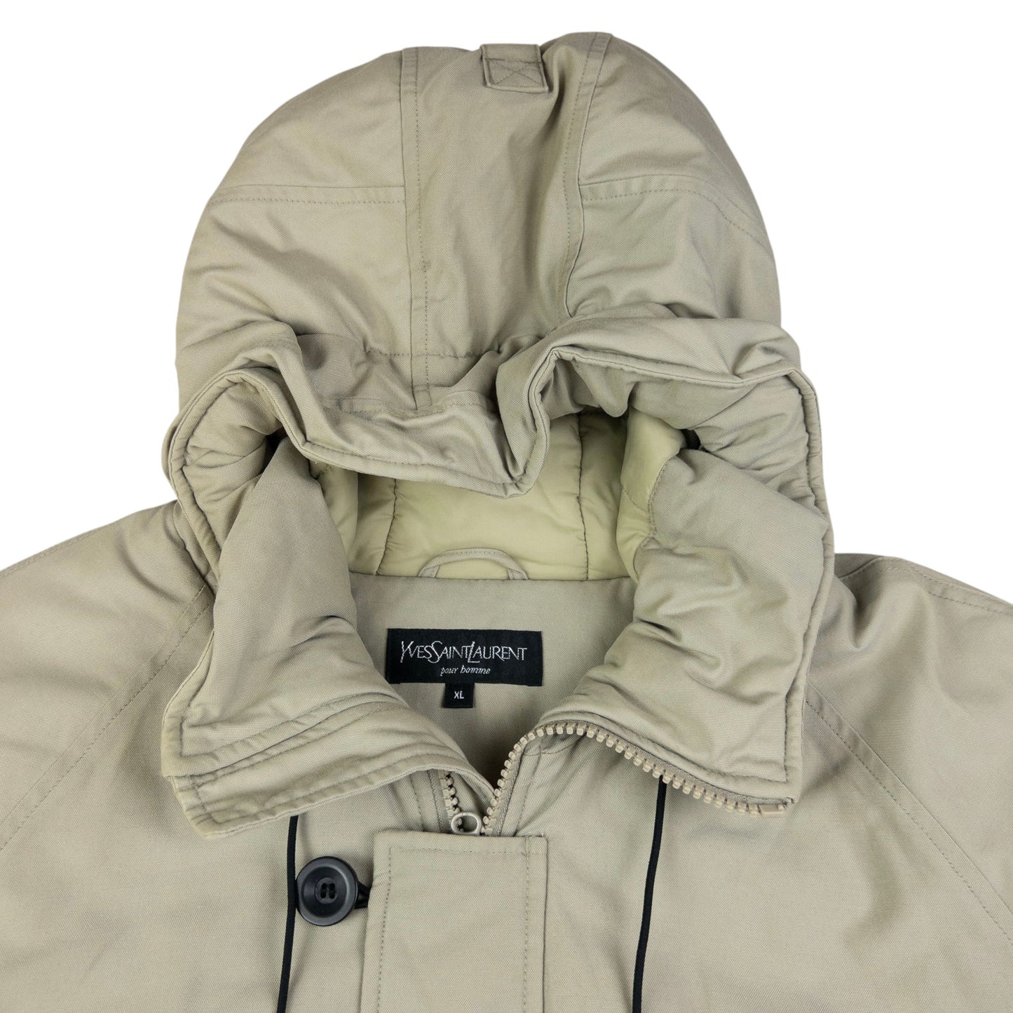 Vintage YSL Yves Saint Laurent Padded Zip Up Jacket Size XL