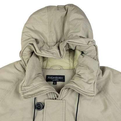 Vintage YSL Yves Saint Laurent Padded Zip Up Jacket Size XL