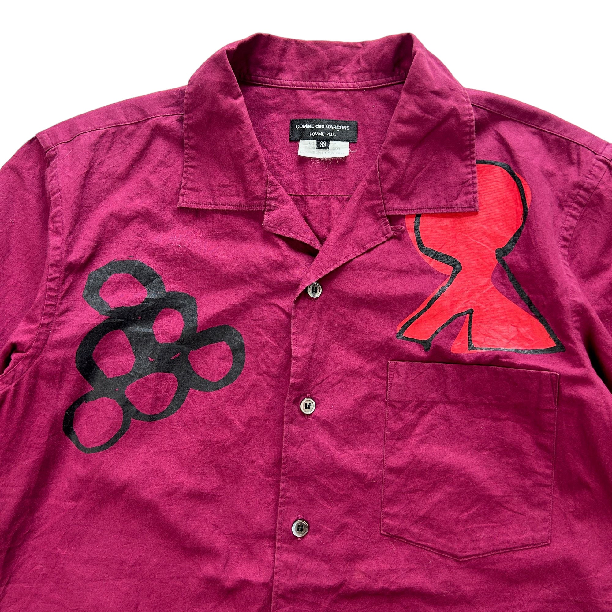 Vintage Comme Des Garcons HOMME PLUS Short Sleeve Shirt Size S