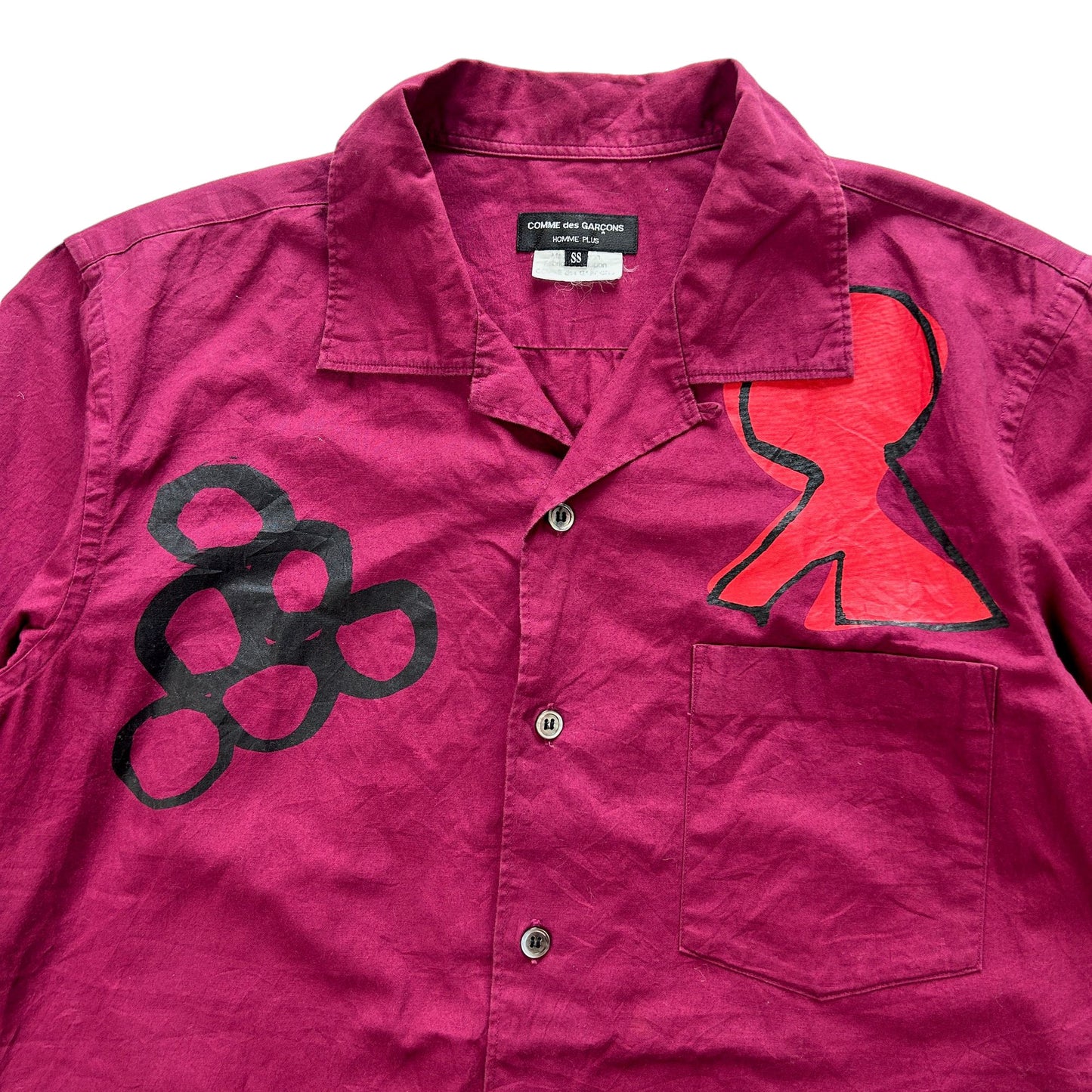 Vintage Comme Des Garcons HOMME PLUS Short Sleeve Shirt Size S
