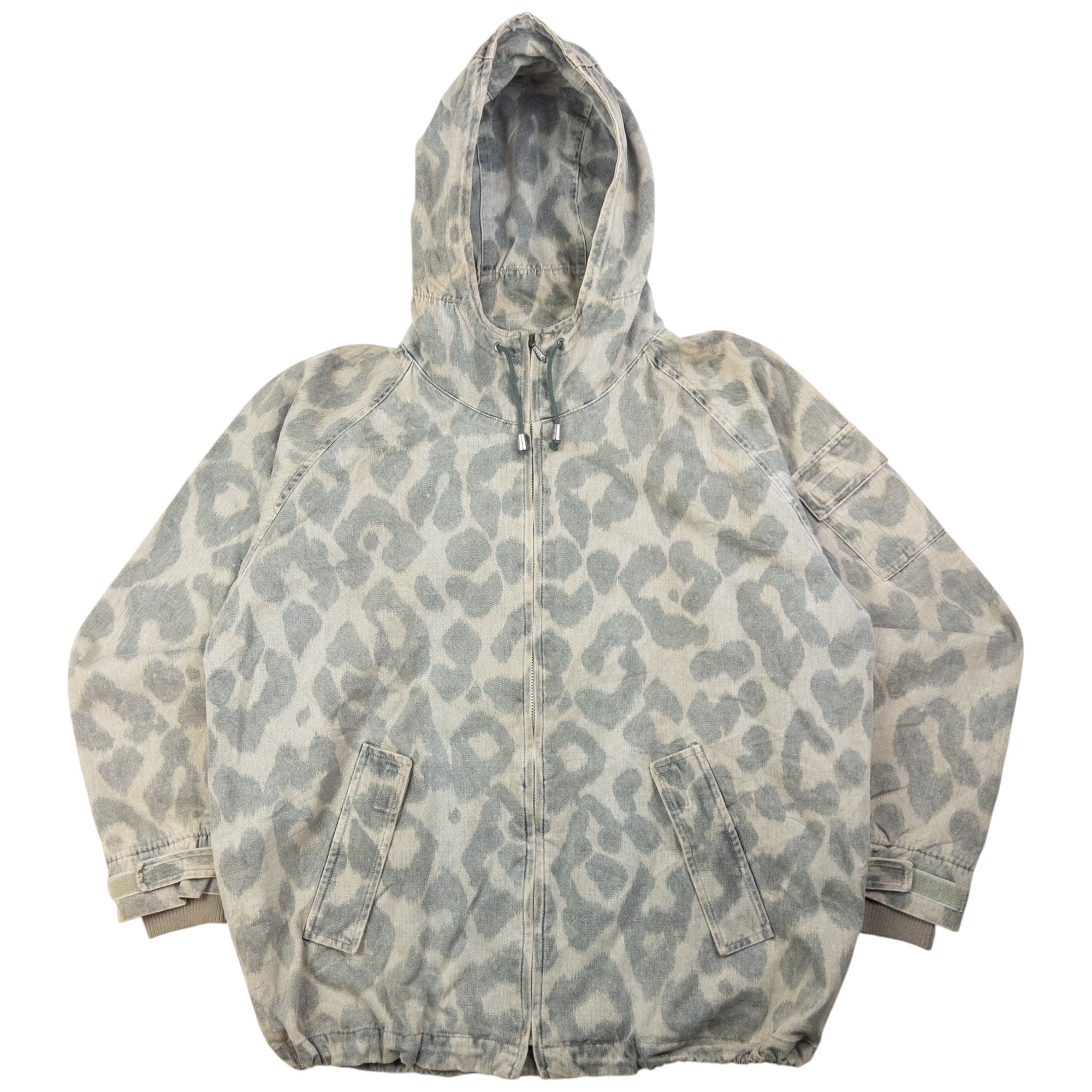 Vintage Katharine Hamnett Leopard Print Zip Up jacket Size L