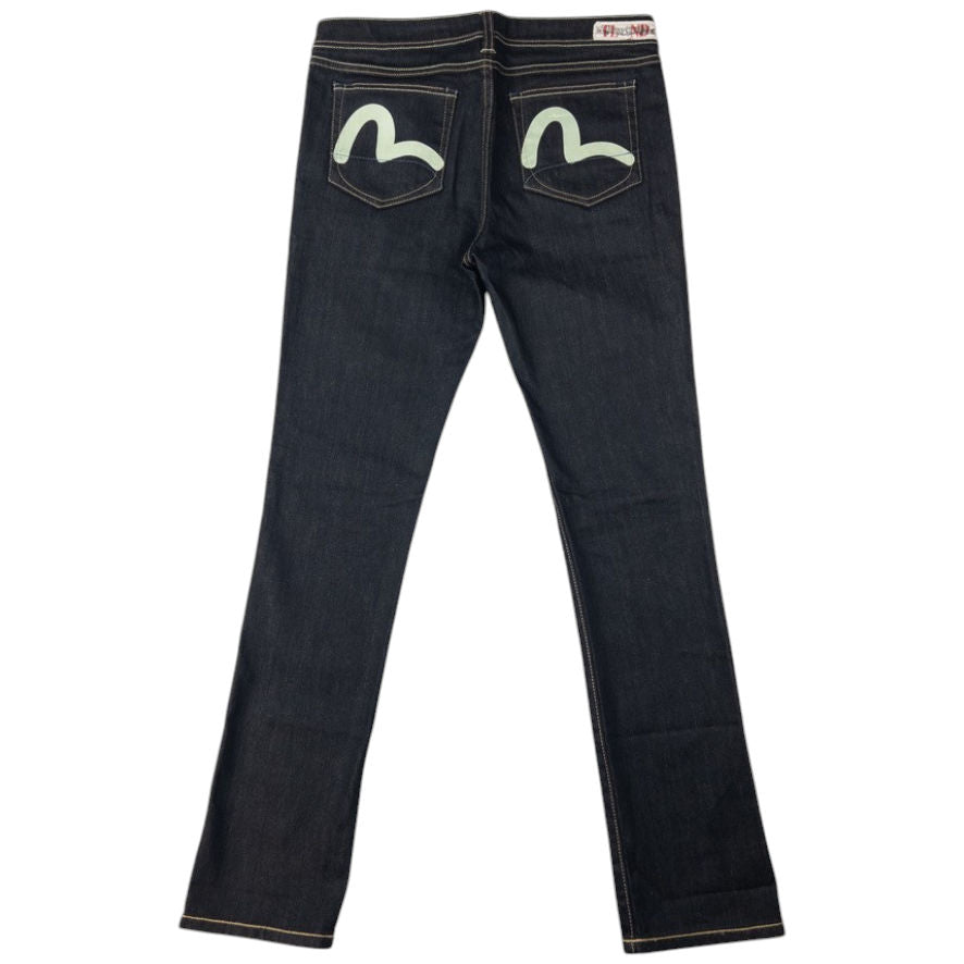 Vintage Puma X Evisu Double Gull Japanese Denim Jeans Size W32