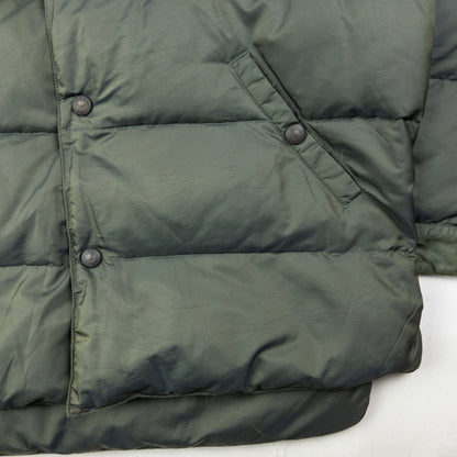 Vintage Armani Jeans Button Up Puffer Jacket Size L