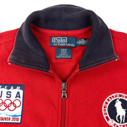 Vintage Polo Ralph Lauren USA 2010 Olympics Zip Up Sweatshirt Size S