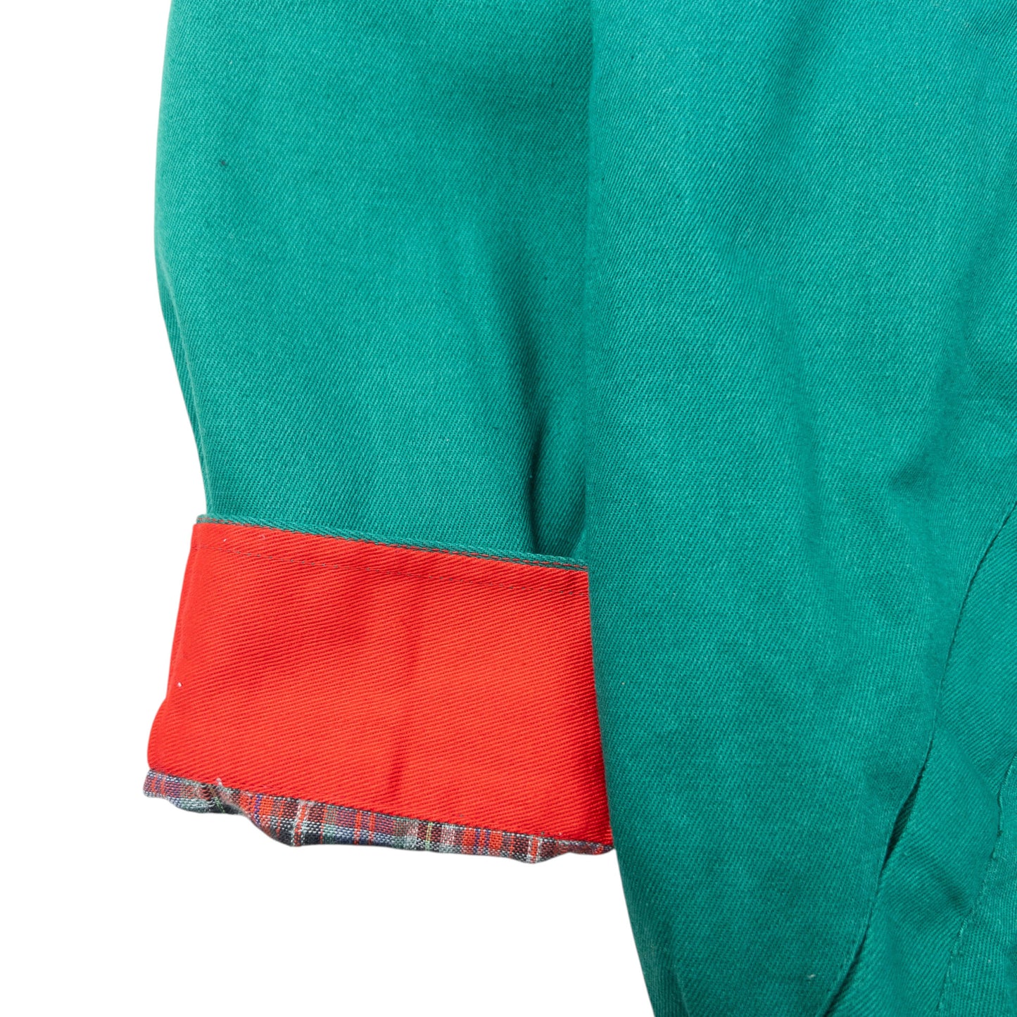 Vintage 80s YSL Yves Saint Laurent Pattern Lined Harrington Jacket Size L