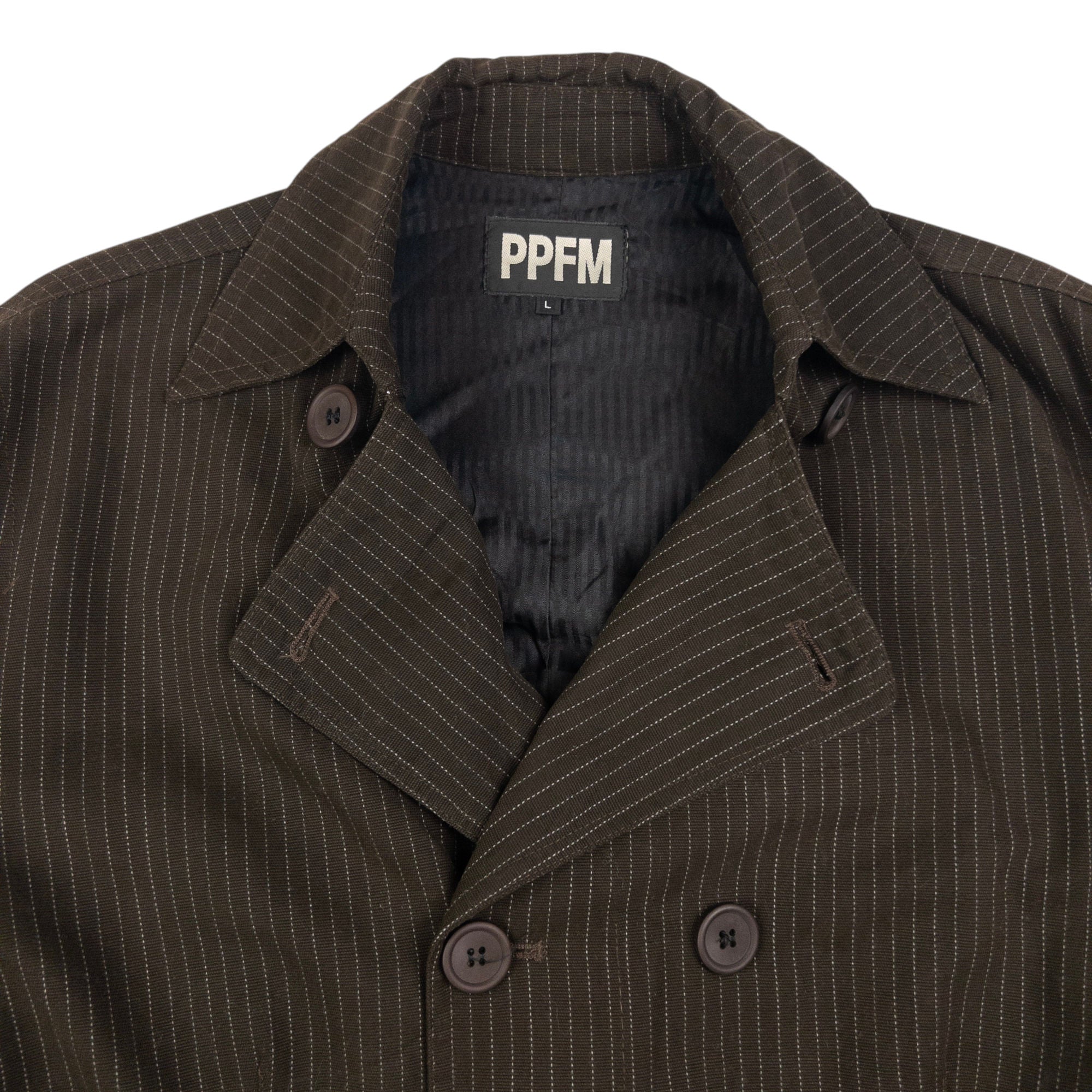 Vintage PPFM Belted Button Up Jacket Size L