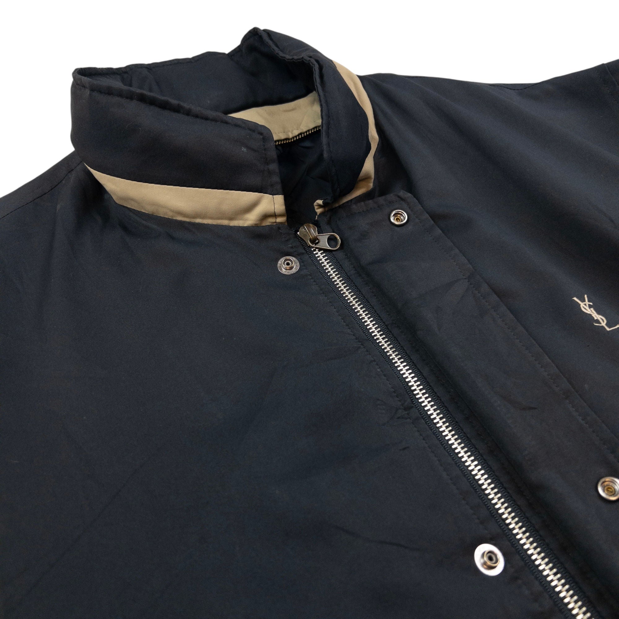 Vintage YSL Yves Saint Laurent Zip Up Jacket Size M