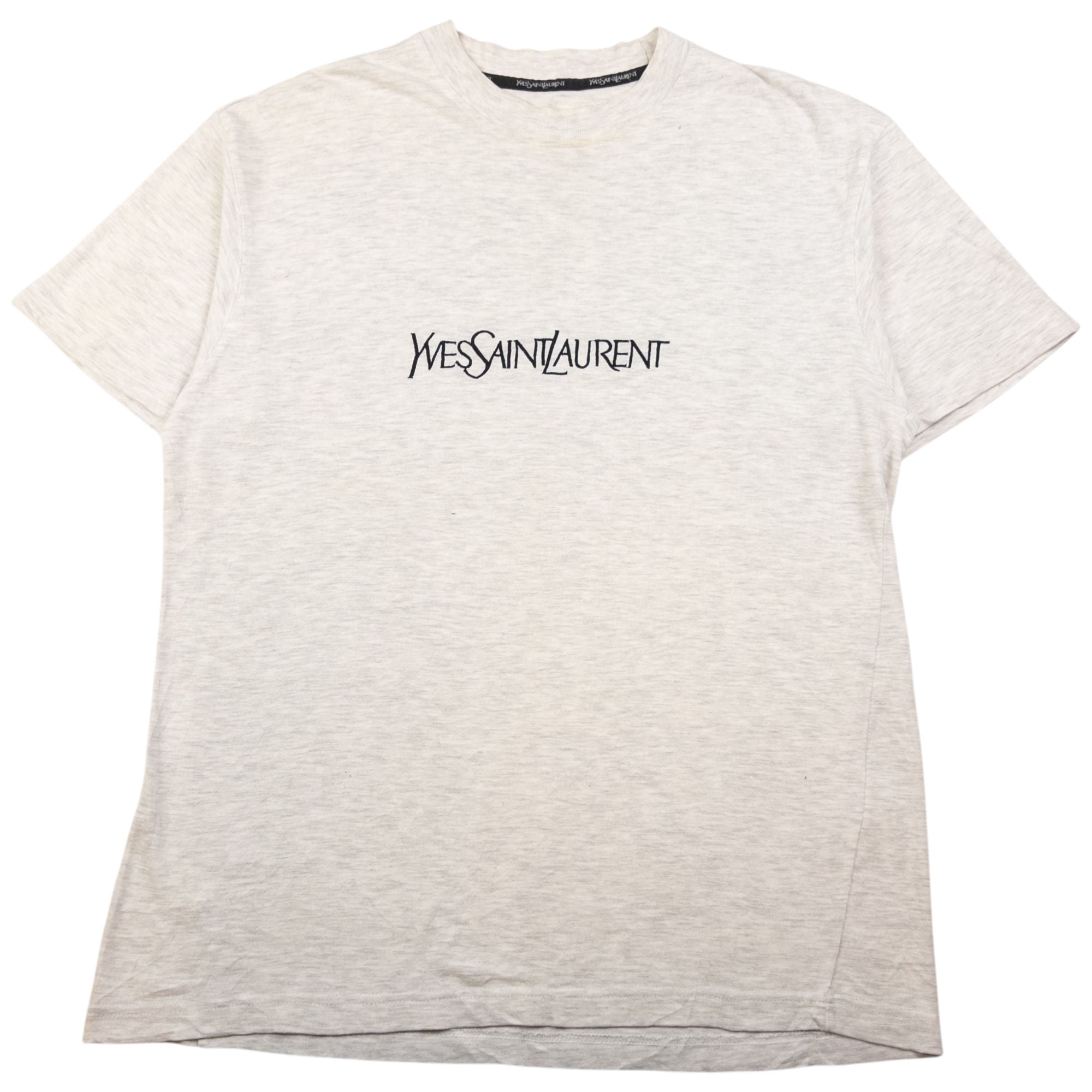 Vintage YSL Yves Saint Laurent Embroidered T Shirt Size M