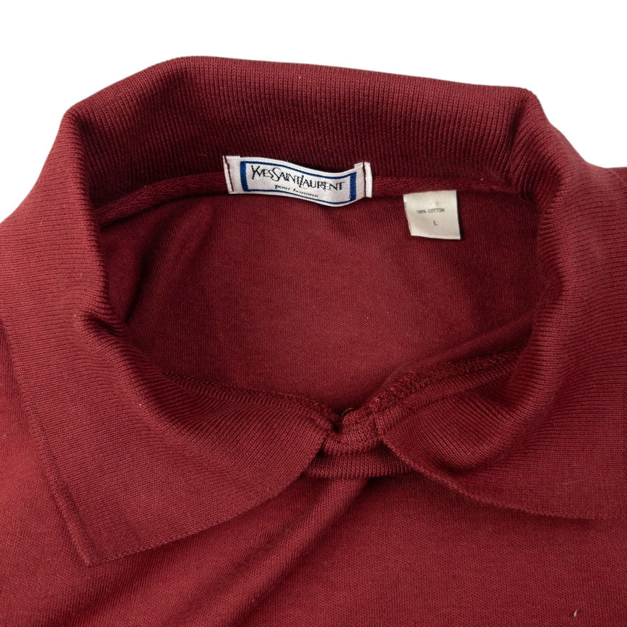 Vintage YSL Yves Saint Laurent Polo Sweatshirt Size M