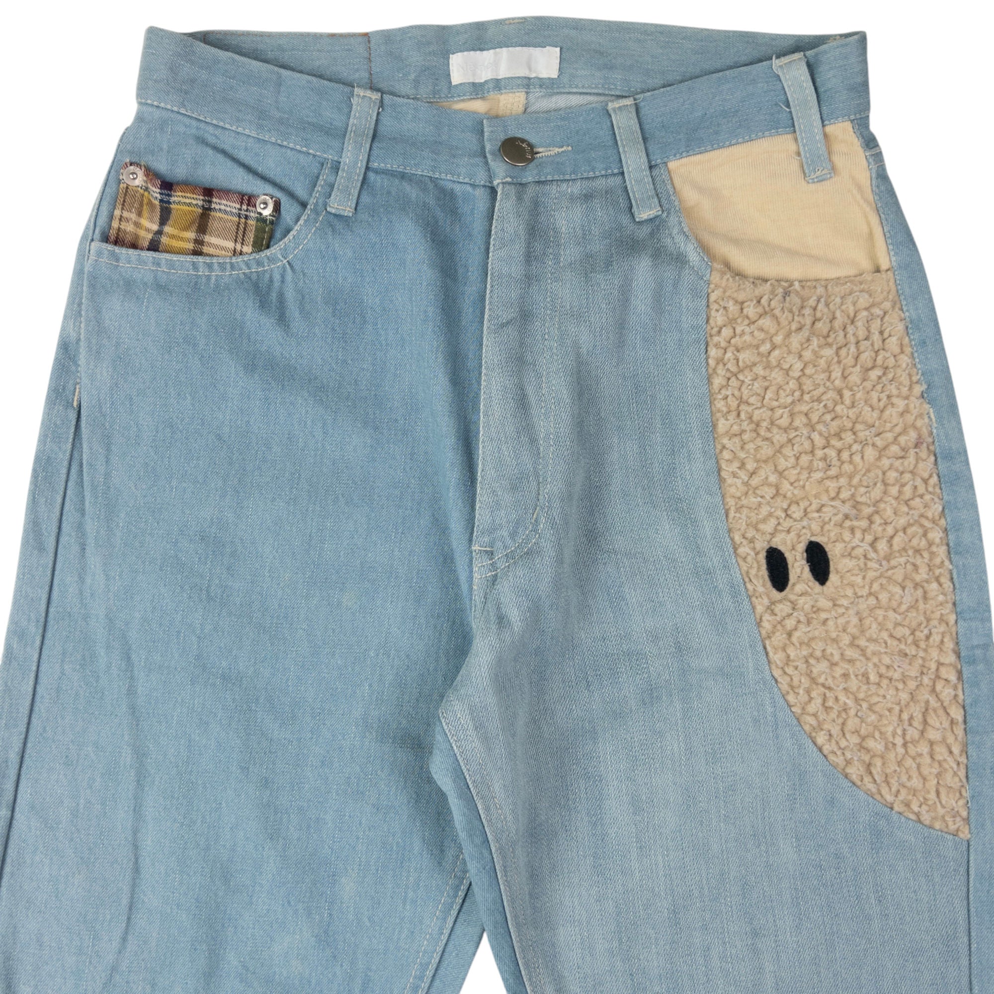 Vintage Ne-Net By Issey Miyake Patchwork Denim Jeans Size W28