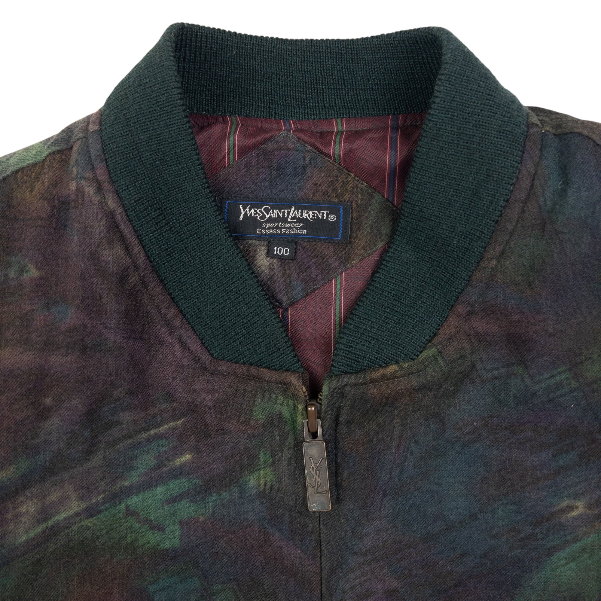 Vintage YSL Yves Saint Laurent Bomber Jacket Size L