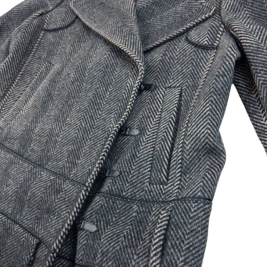 Vintage 2000s Prada Pattern Wool Jacket Womens Size L