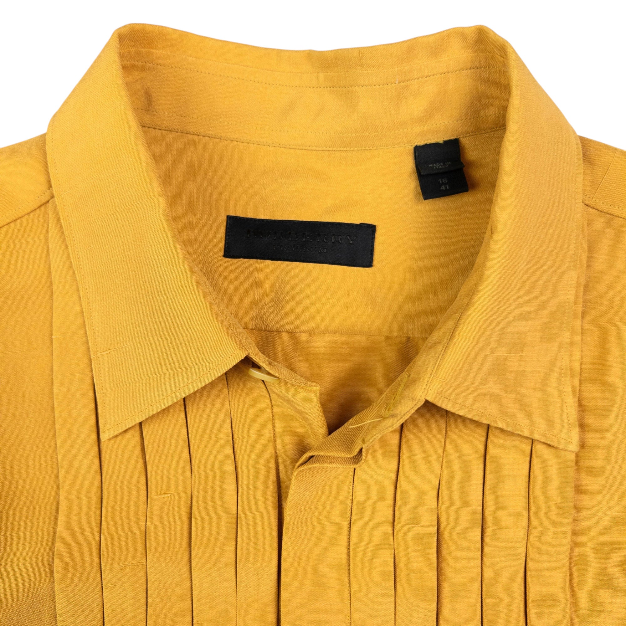 Vintage Burberry Prorsum Pleated Long Sleeve Button Up Shirt Size L