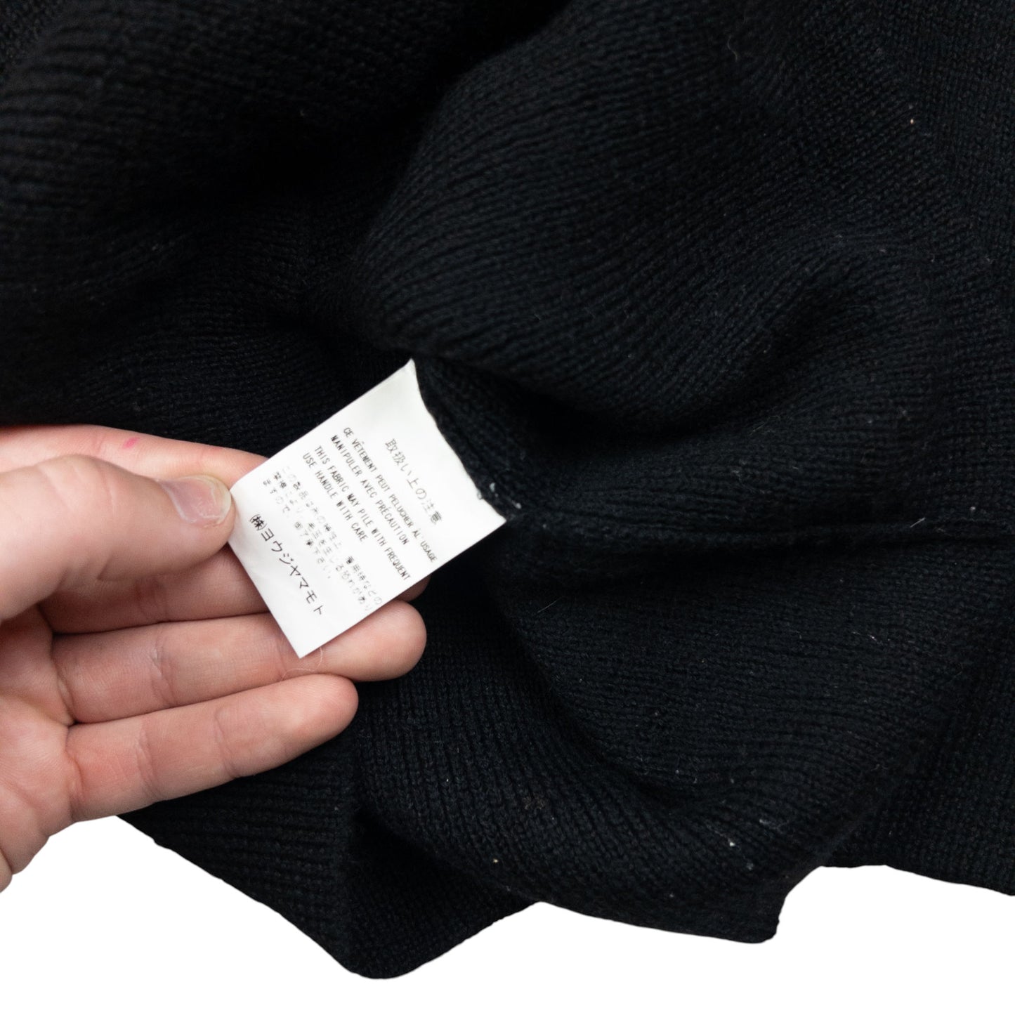 Vintage Yohji Yamamoto Knitted Wool Turtleneck Jumper Womens Size M