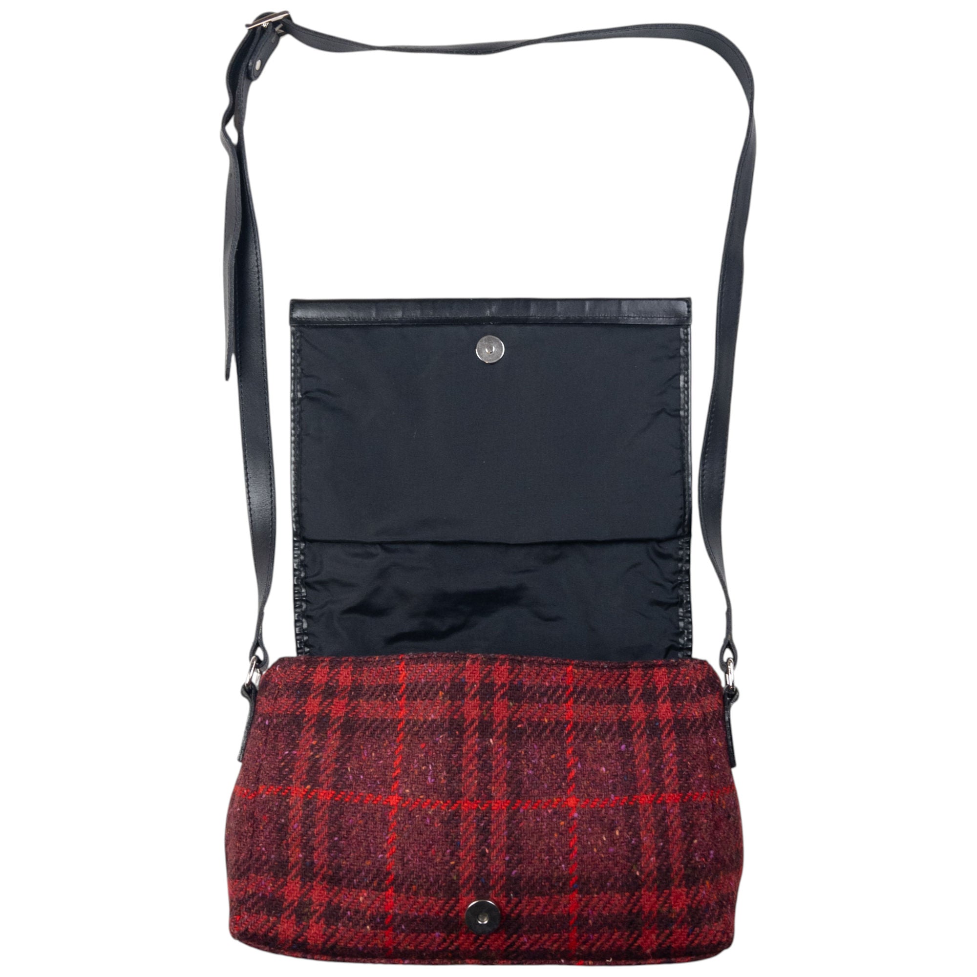 Vintage Burberry Nova Check Wool Crossbody Bag