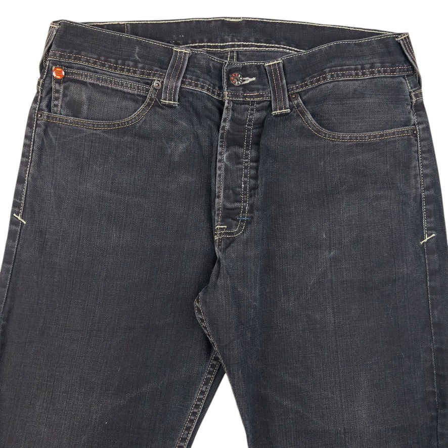 Vintage Puma X Evisu Double Gull Cropped Japanese Denim Jeans Size W36