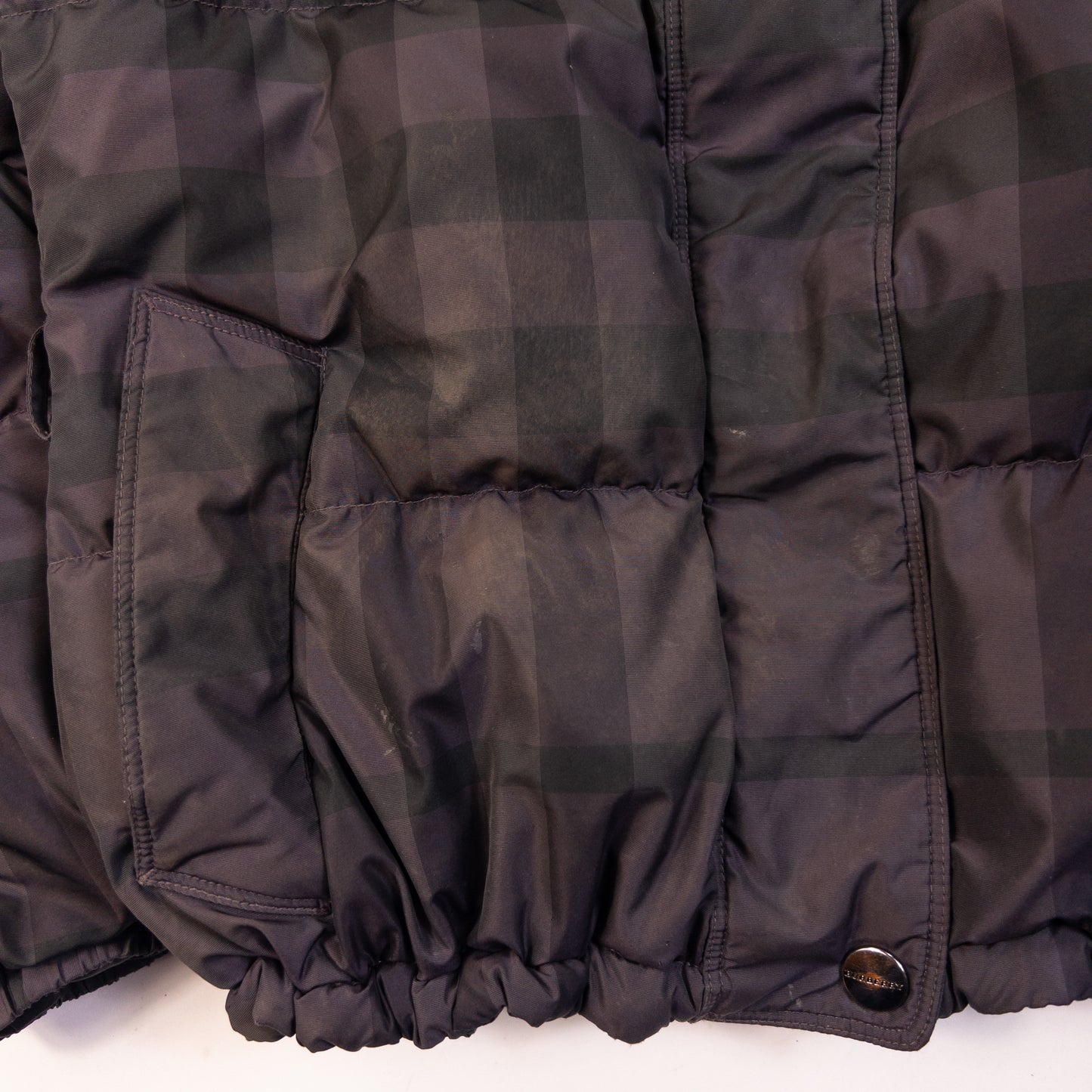 Vintage Burberry Nova Check Puffer Jacket Womens Size S