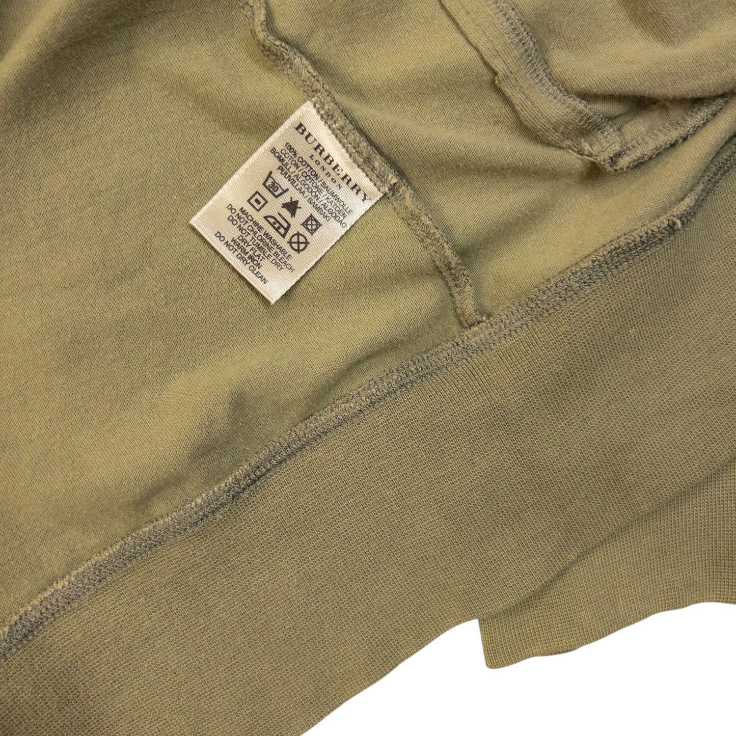 Vintage 2000s Burberry Zip Up Sweatshirt Size S