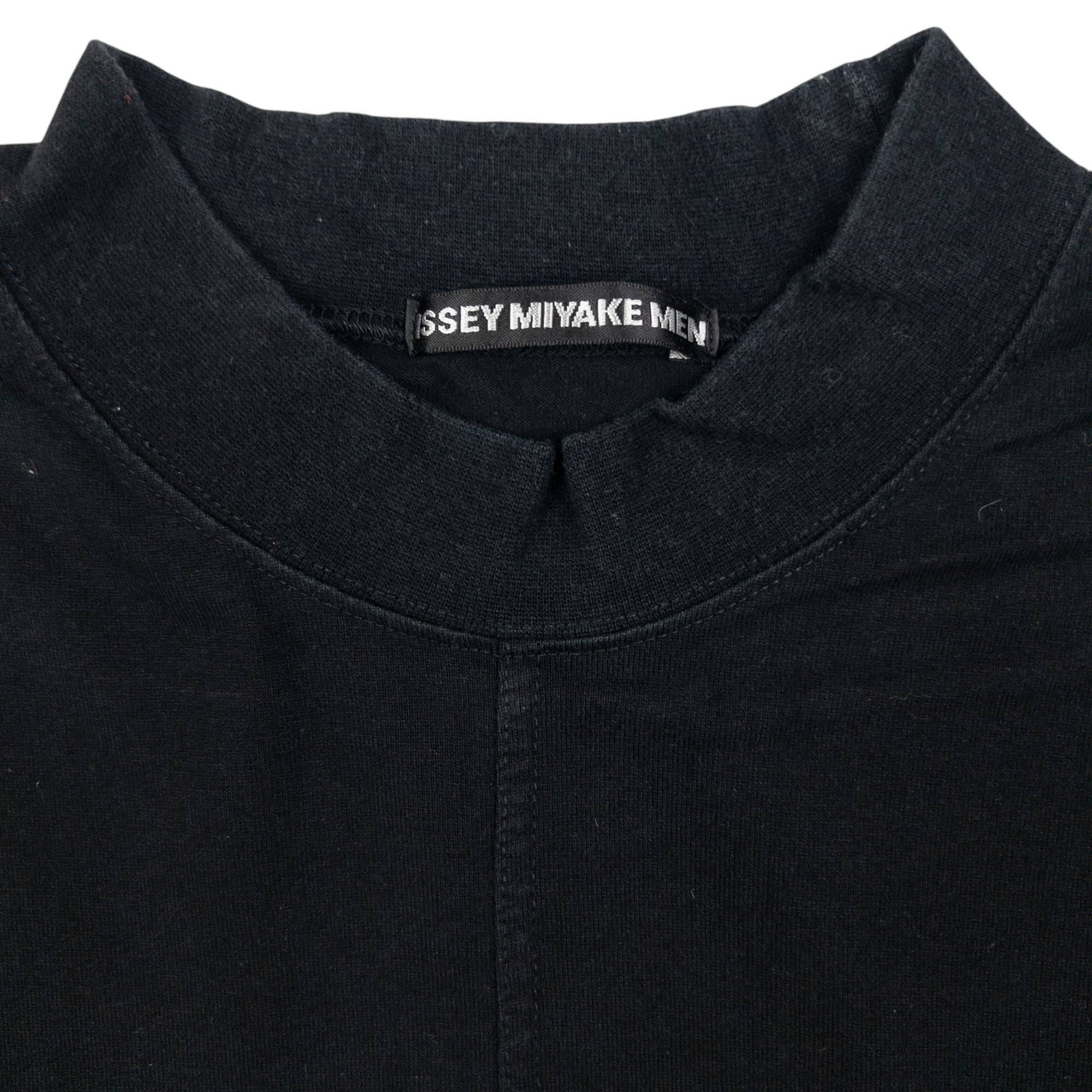 Vintage Issey Miyake MEN 'Steve Jobs' Long Sleeve High Neck T Shirt Size S