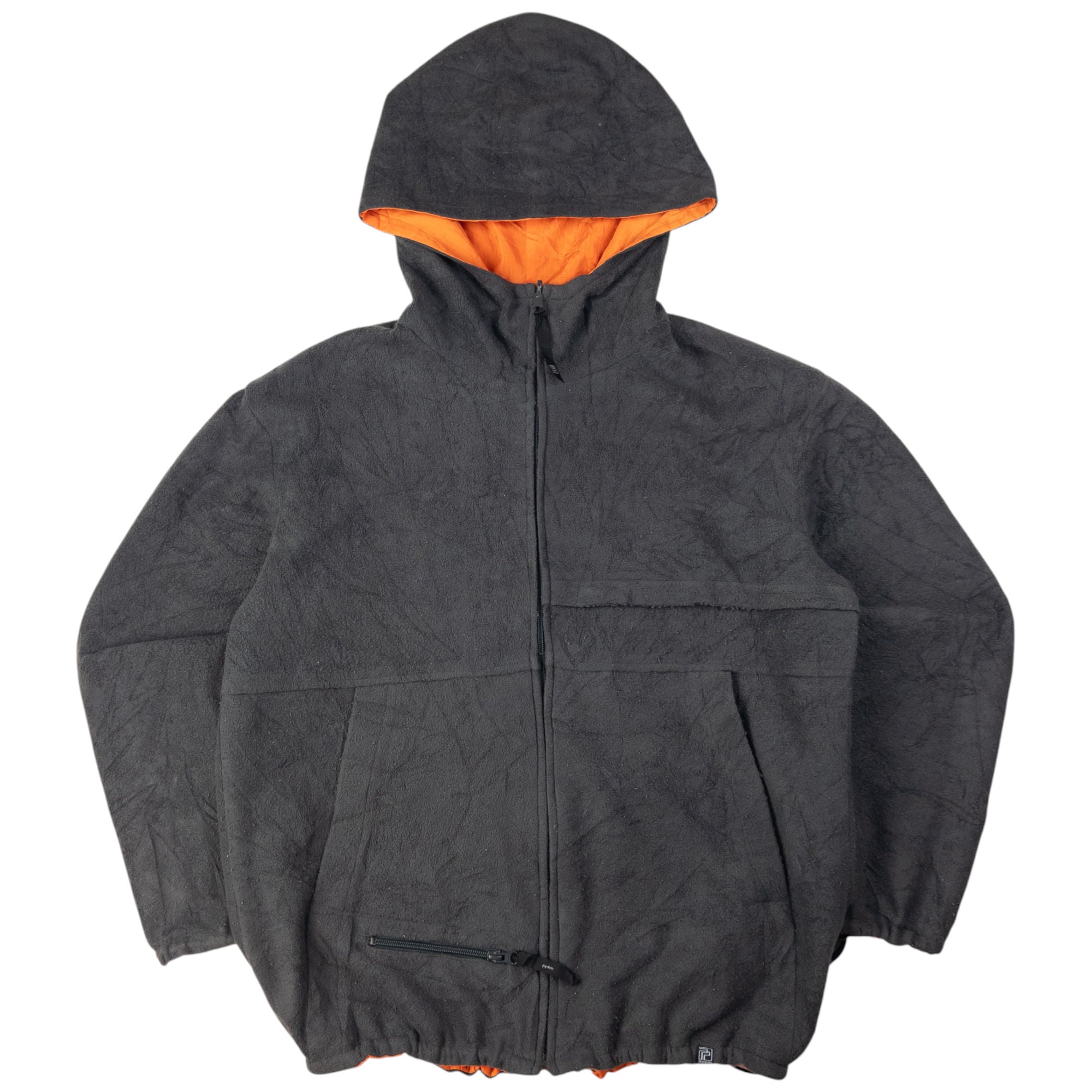Vintage PPFM Reversible Zip Up Fleece Jacket Size L