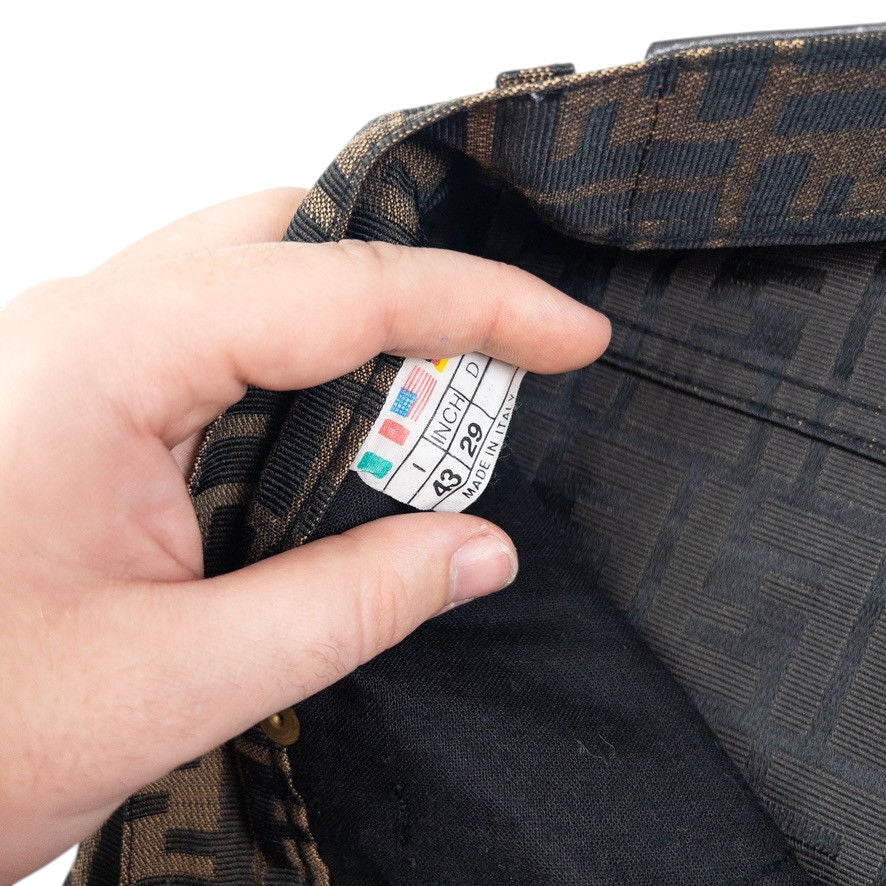 Vintage Fendi Monogram High Waisted Cropped Trousers Size W26