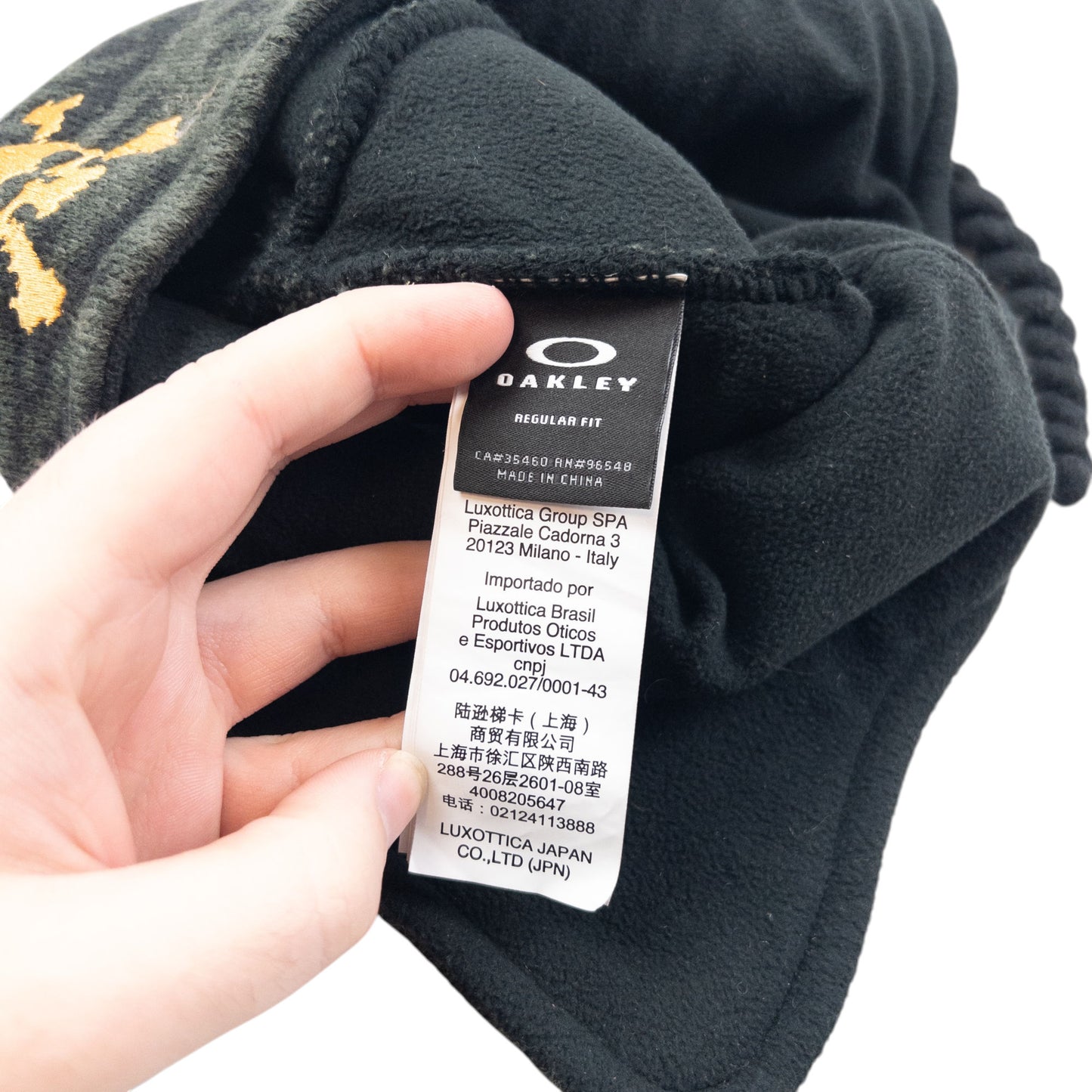 Vintage Oakley Skull Camo Fleece Lined Trapper Hat