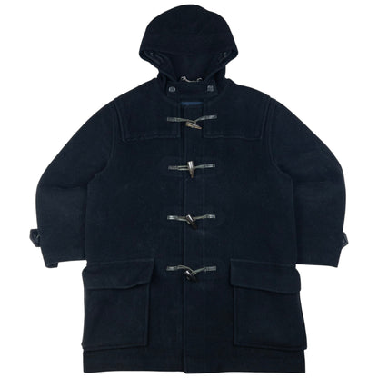 Vintage Burberry Wool Duffle Coat Size L