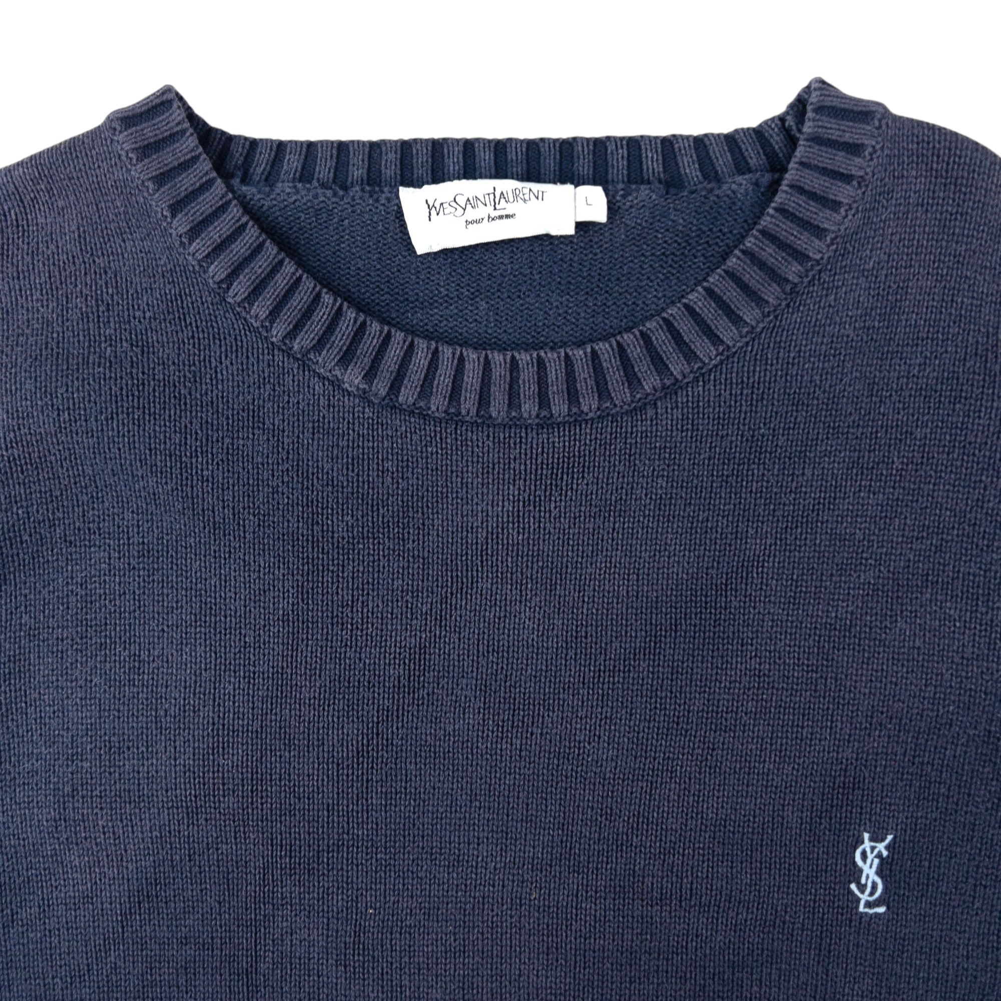 Vintage YSL Yves Saint Laurent Knit Jumper Size L
