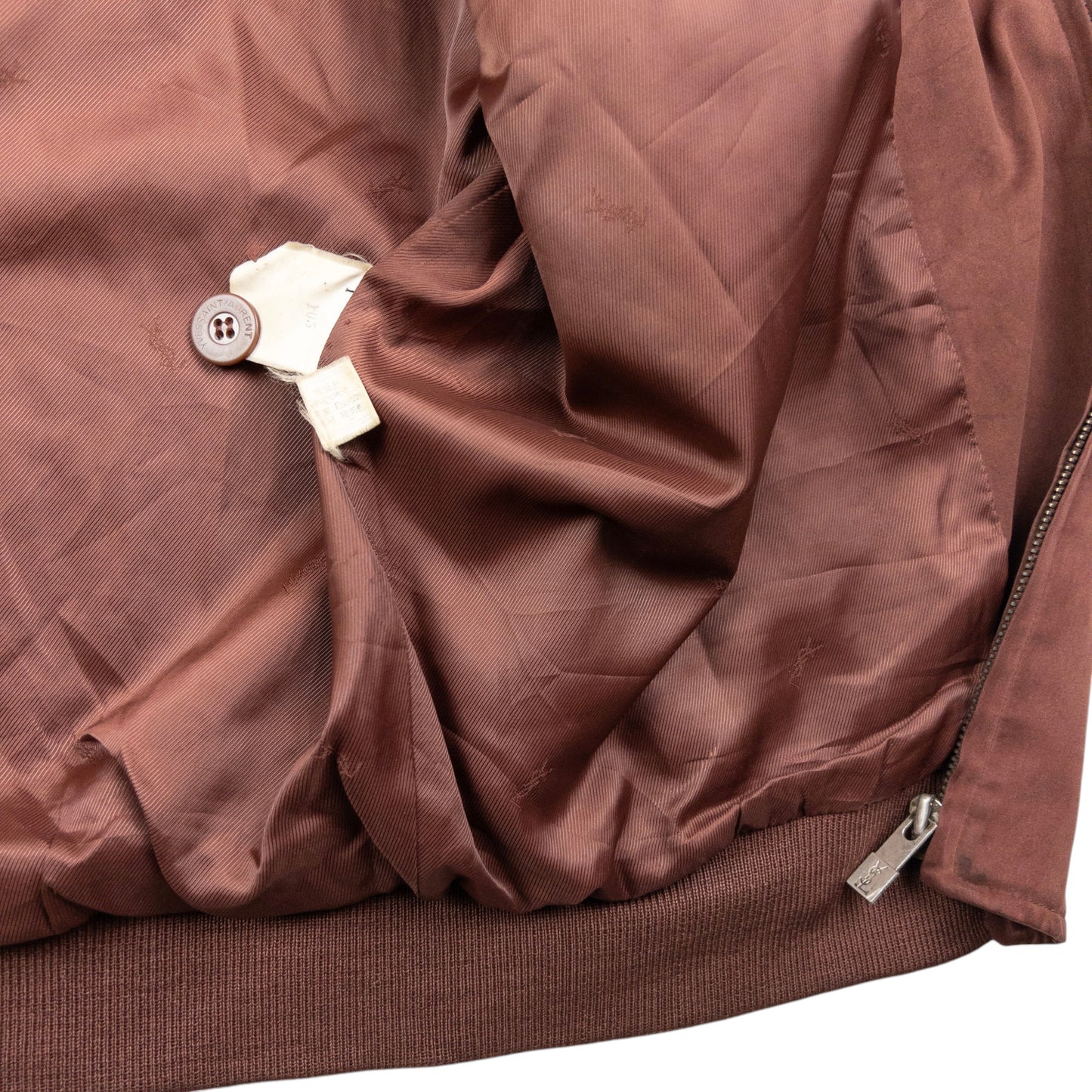 Vintage YSL Yves Saint Laurent Bomber Jacket Size XL