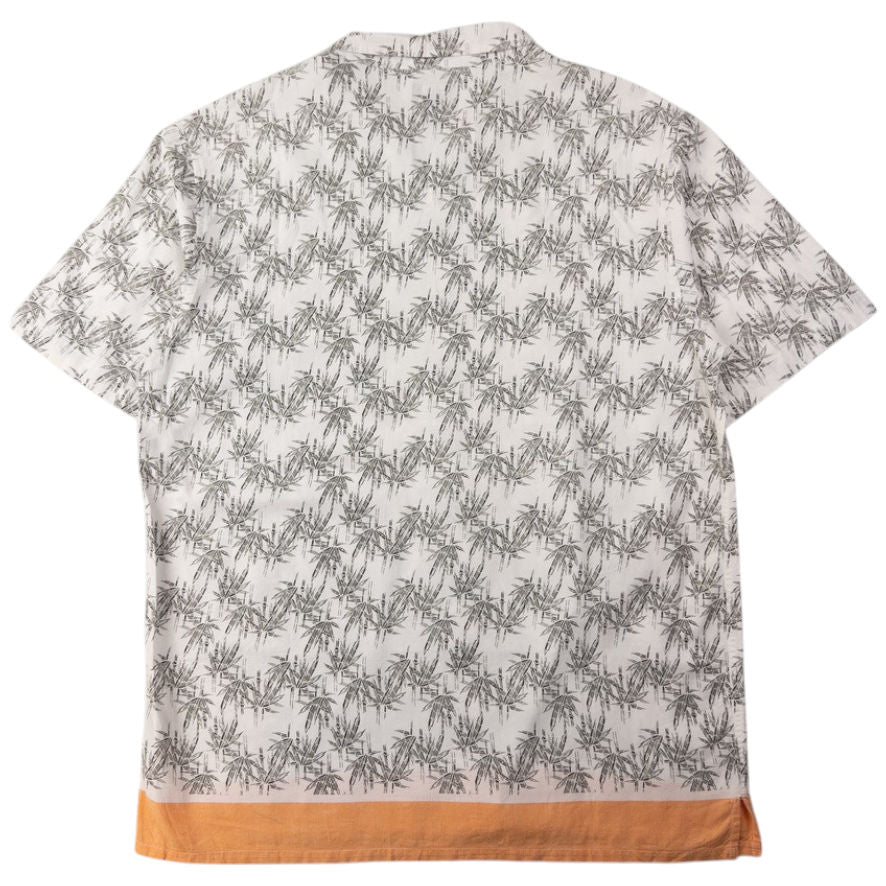 Vintage Stussy Bamboo Pattern Short Sleeve Button Up Shirt Size XL