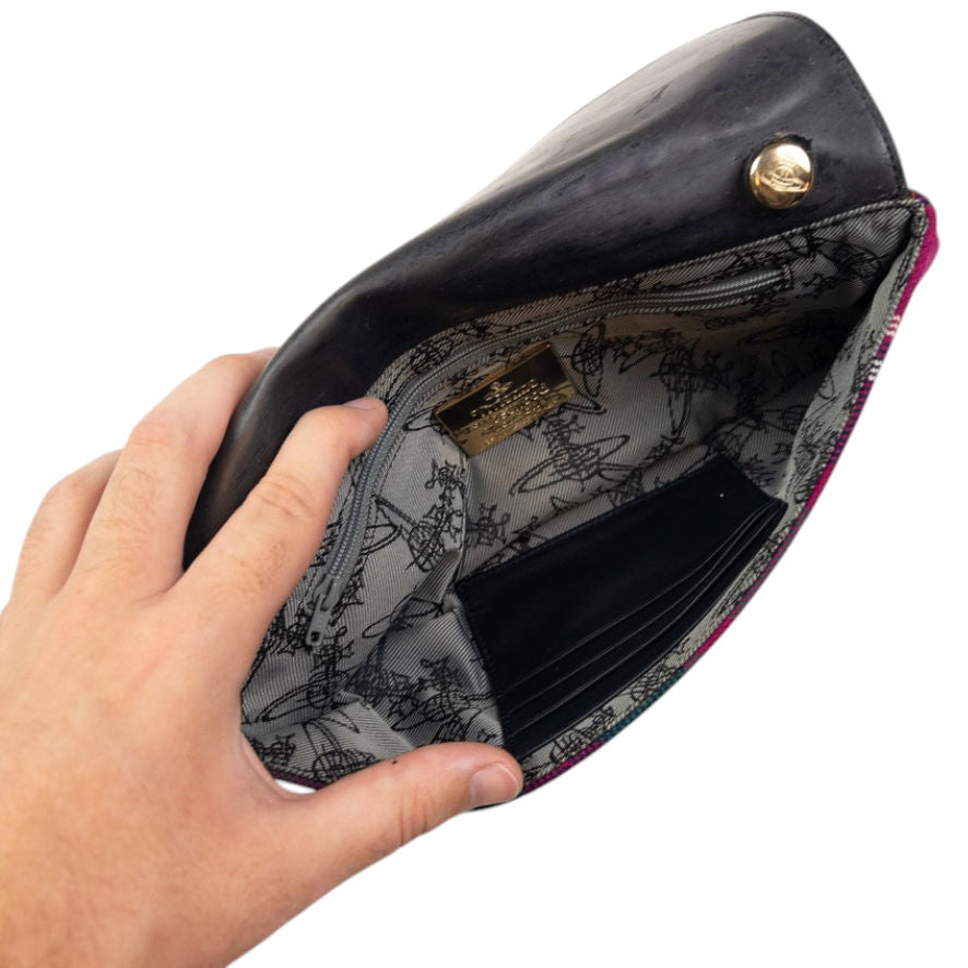 Vintage Vivienne Westwood Tartan Clutch Bag