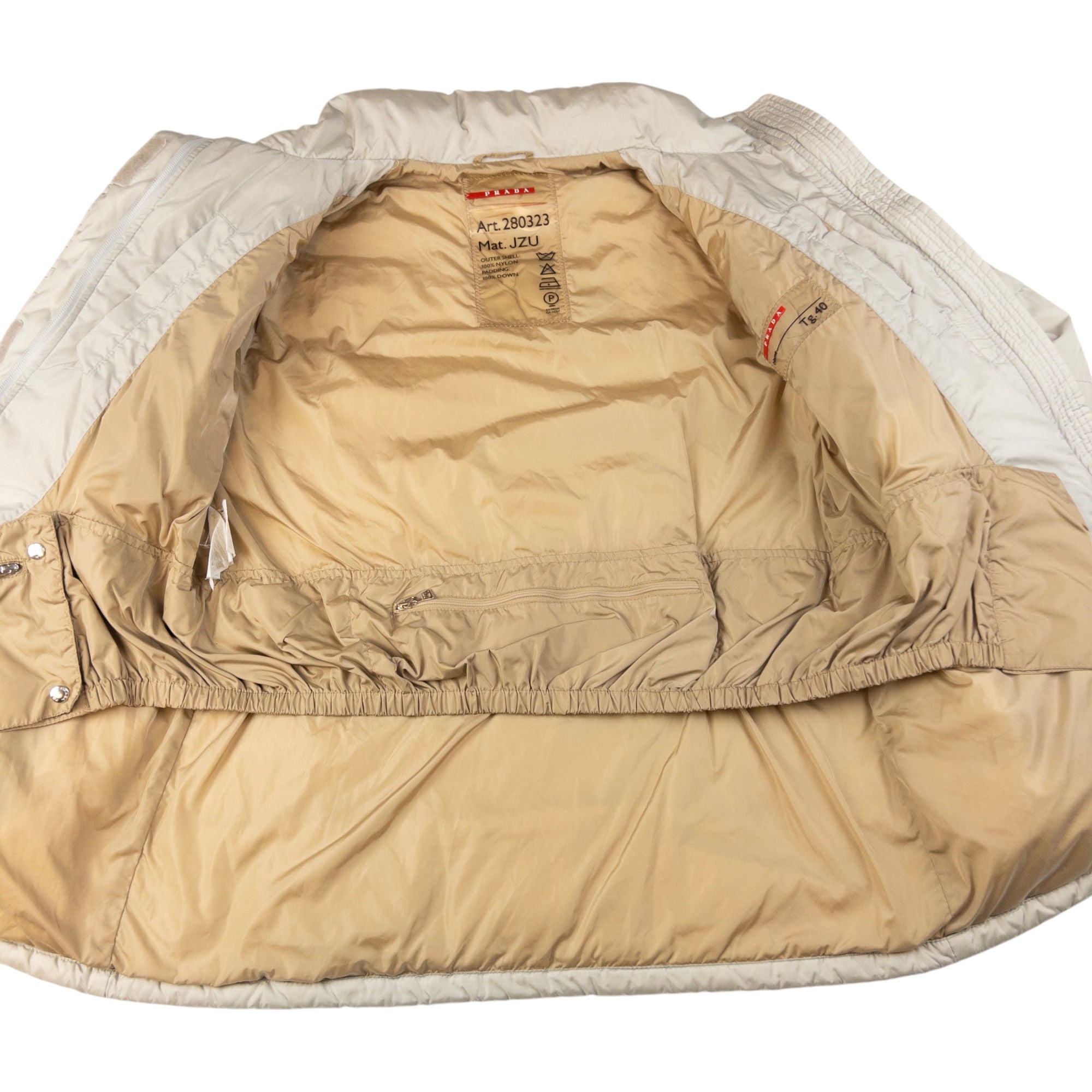 Vintage Prada Sport Zip Up Puffer Jacket Women's Size L