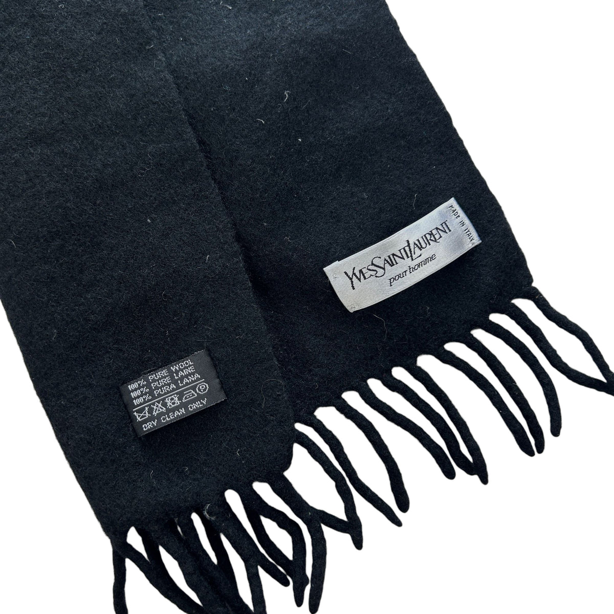 Vintage YSL Yves Saint Laurent Pure Wool Scarf