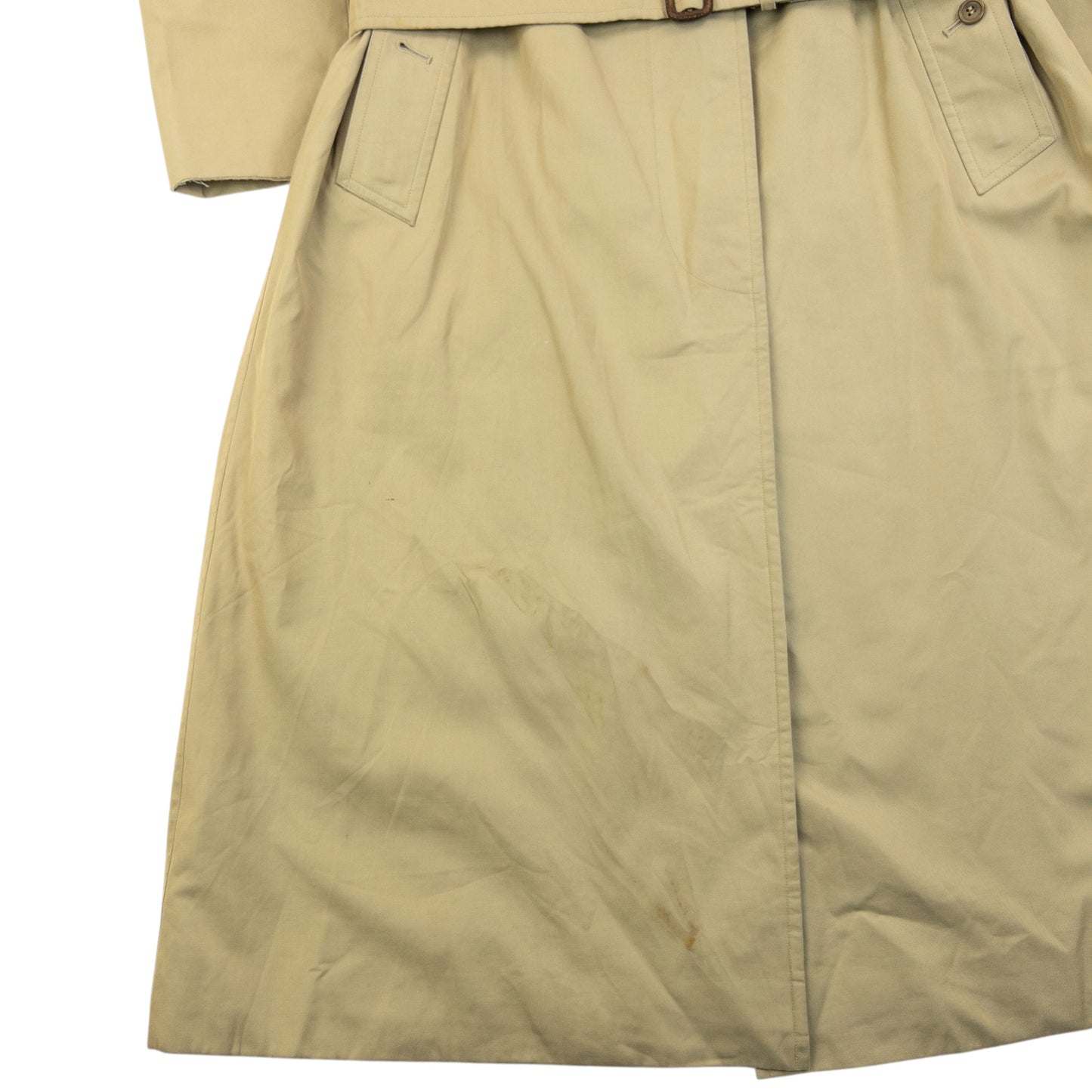 Vintage 90 Burberry Nova Check Lined Belt Waist Trench Jacket Womens Size M