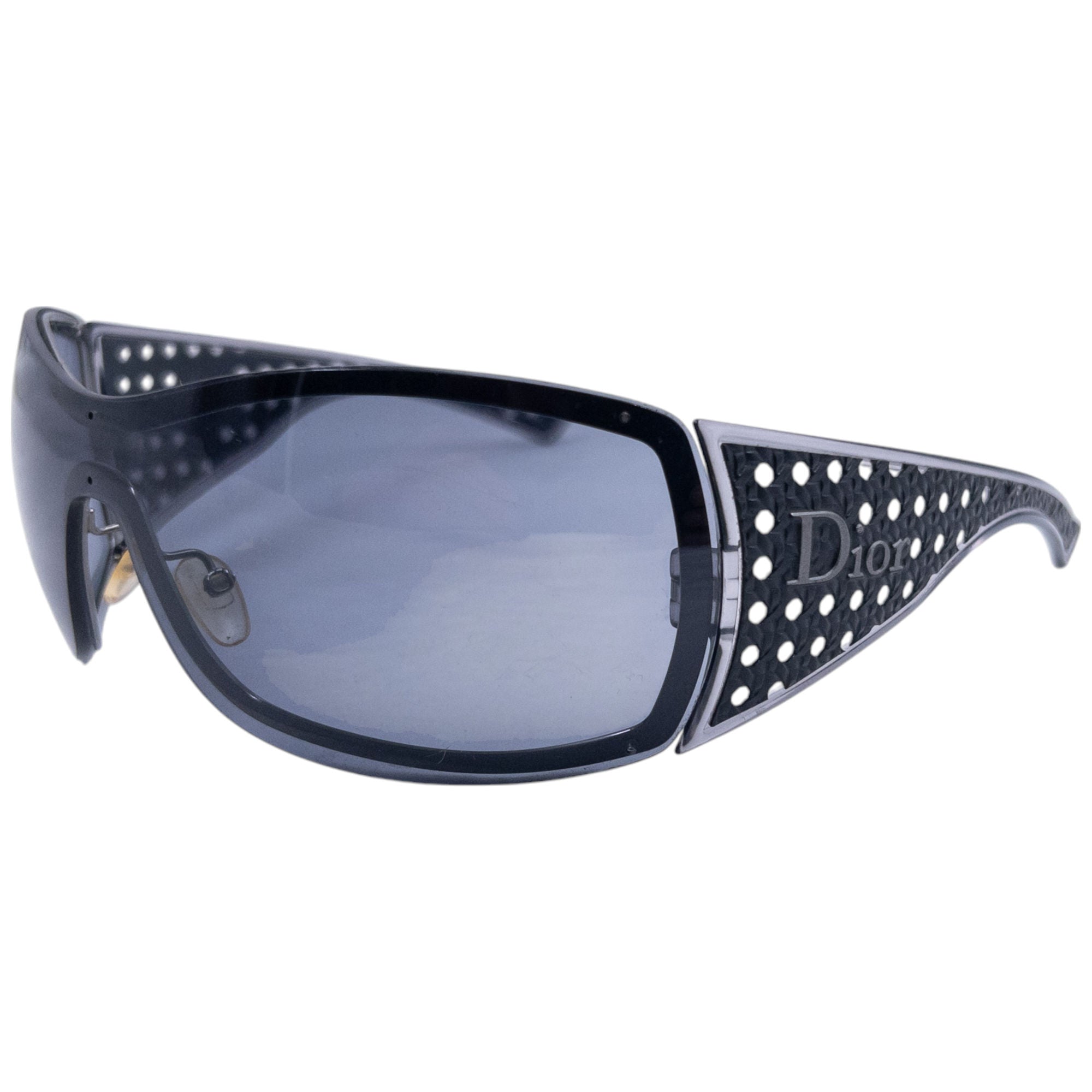 Vintage Dior Polka Dot Shield Sunglasses