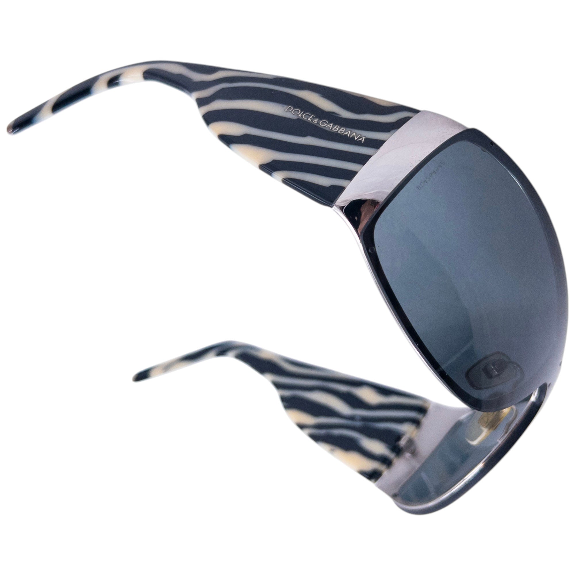 Vintage Dolce & Gabbana Zebra Stripe Sunglasses