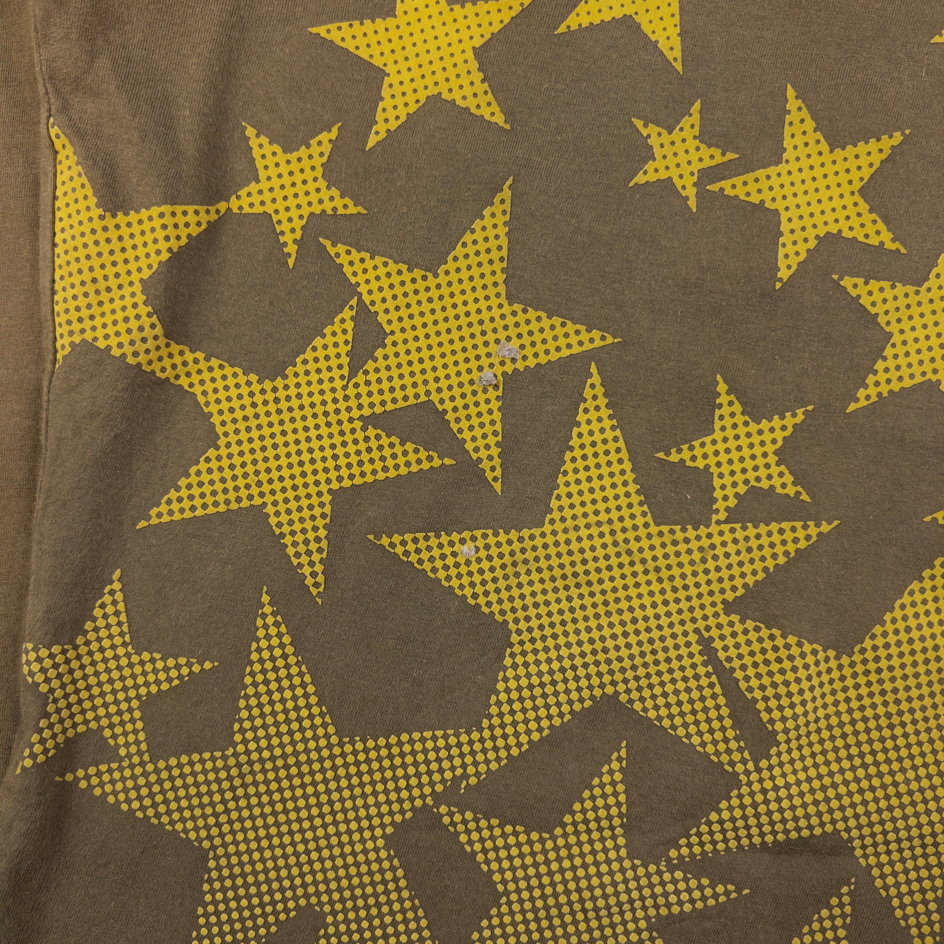 Vintage Jean Paul Gaultier JPG Long Sleeve Star Print T Shirt Womens Size S