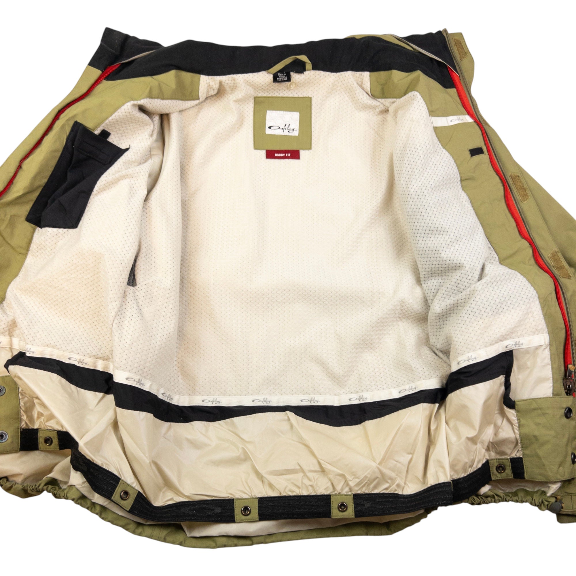 Vintage Oakley Zip Up Snowboarding Jacket Size S